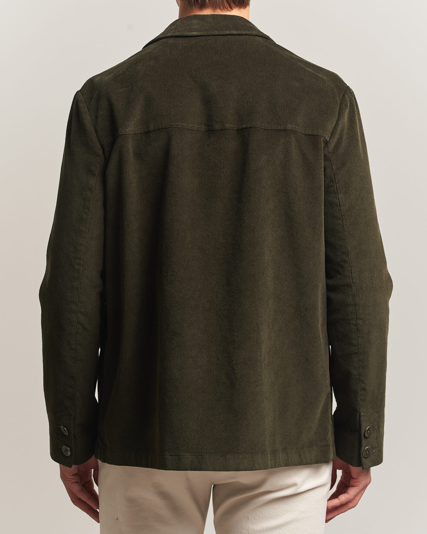 Uomini | Blazers | Incotex | Corduroy Sports Jacket Forest Green