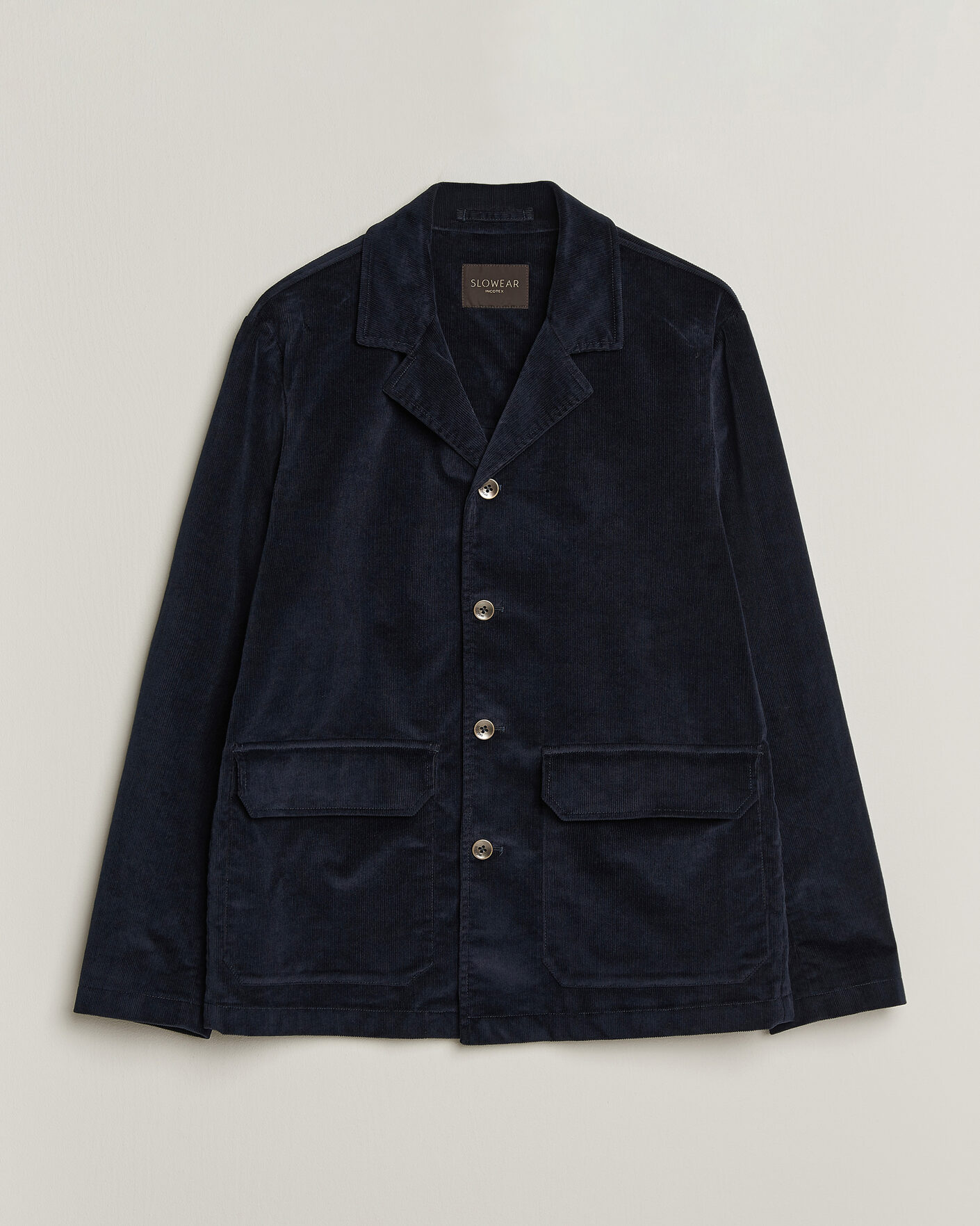 Uomini | Blazers | Incotex | Corduroy Sports Jacket Navy
