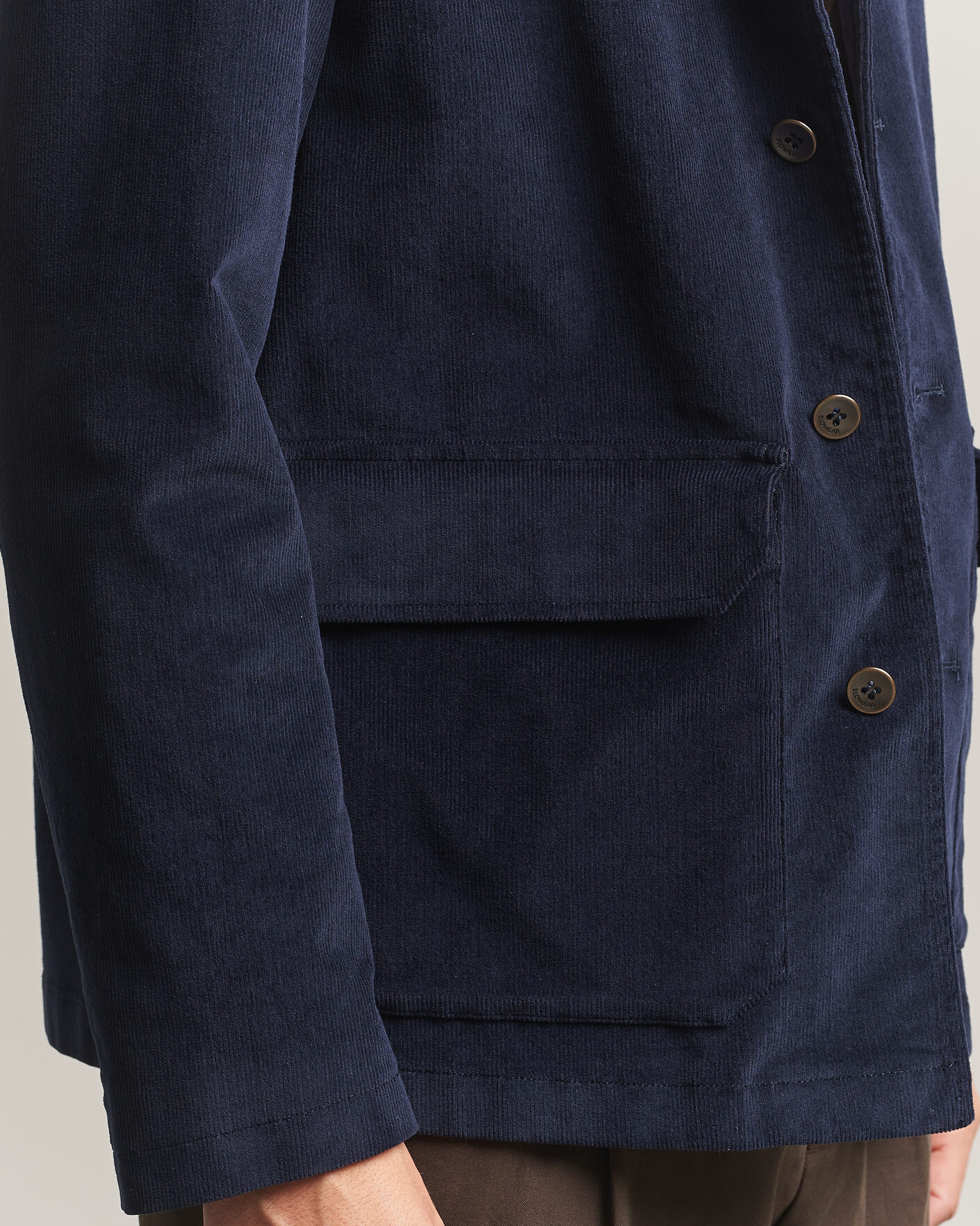Uomini | Blazers | Incotex | Corduroy Sports Jacket Navy