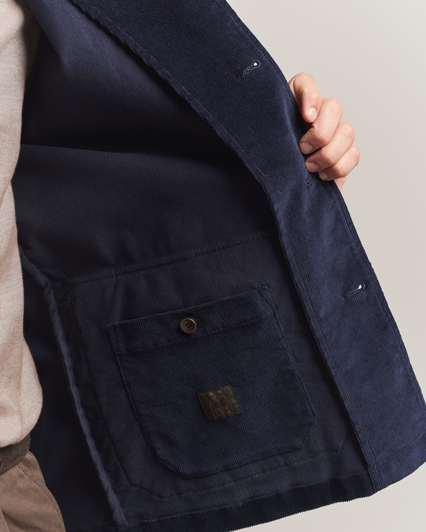 Uomini | Blazers | Incotex | Corduroy Sports Jacket Navy
