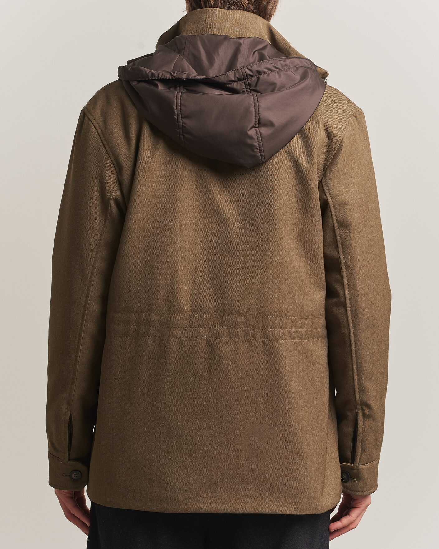 Uomini | Giacche | Incotex | Water Repellent Rain Caban Country Green