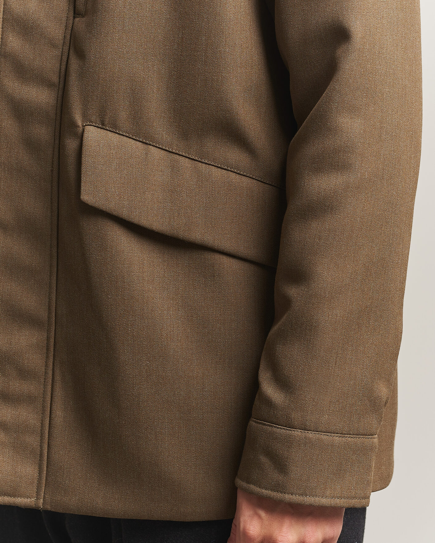 Uomini | Giacche | Incotex | Water Repellent Rain Caban Country Green