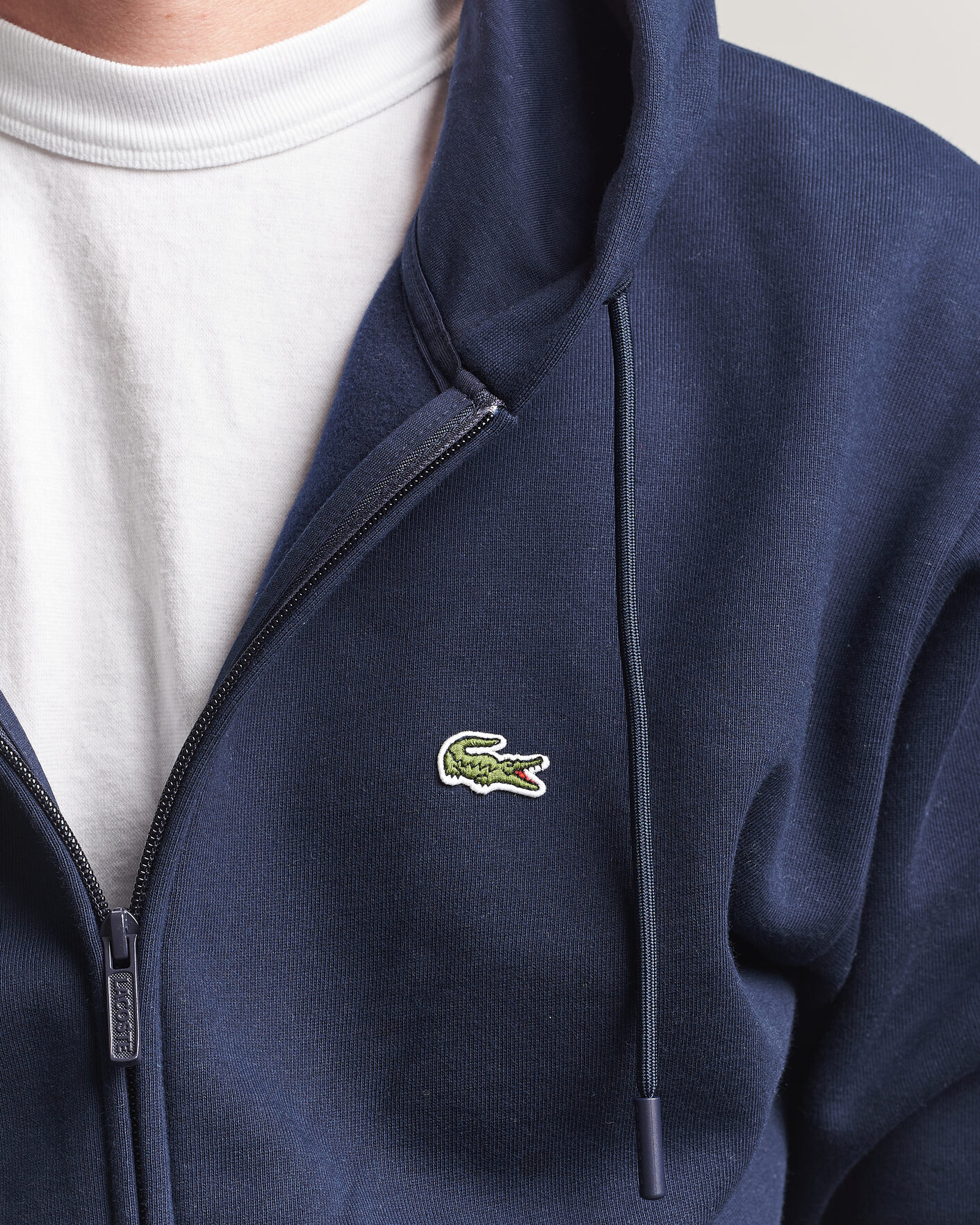 Uomini | Maglieria | Lacoste | Full Zip Hoodie Navy Blue