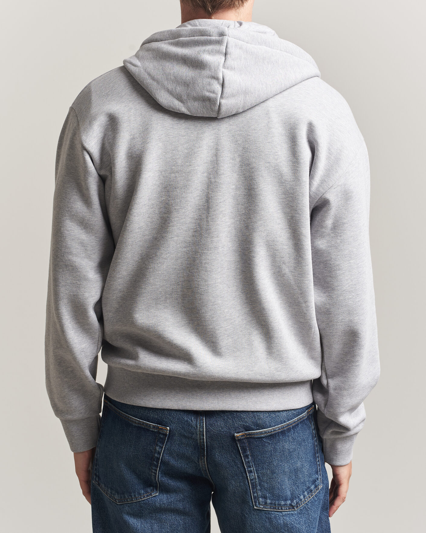 Uomini | Maglieria | Lacoste | Full Zip Hoodie Silver Chine