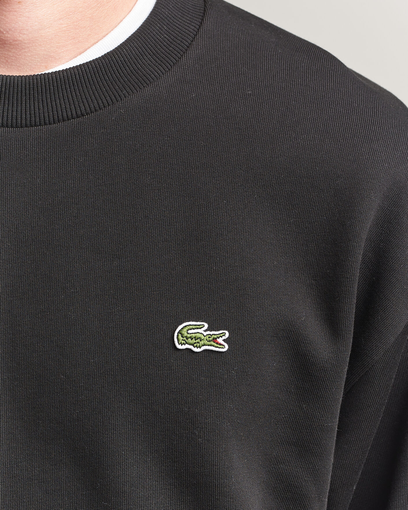 Uomini | Maglieria | Lacoste | Crew Neck Sweatshirt Black