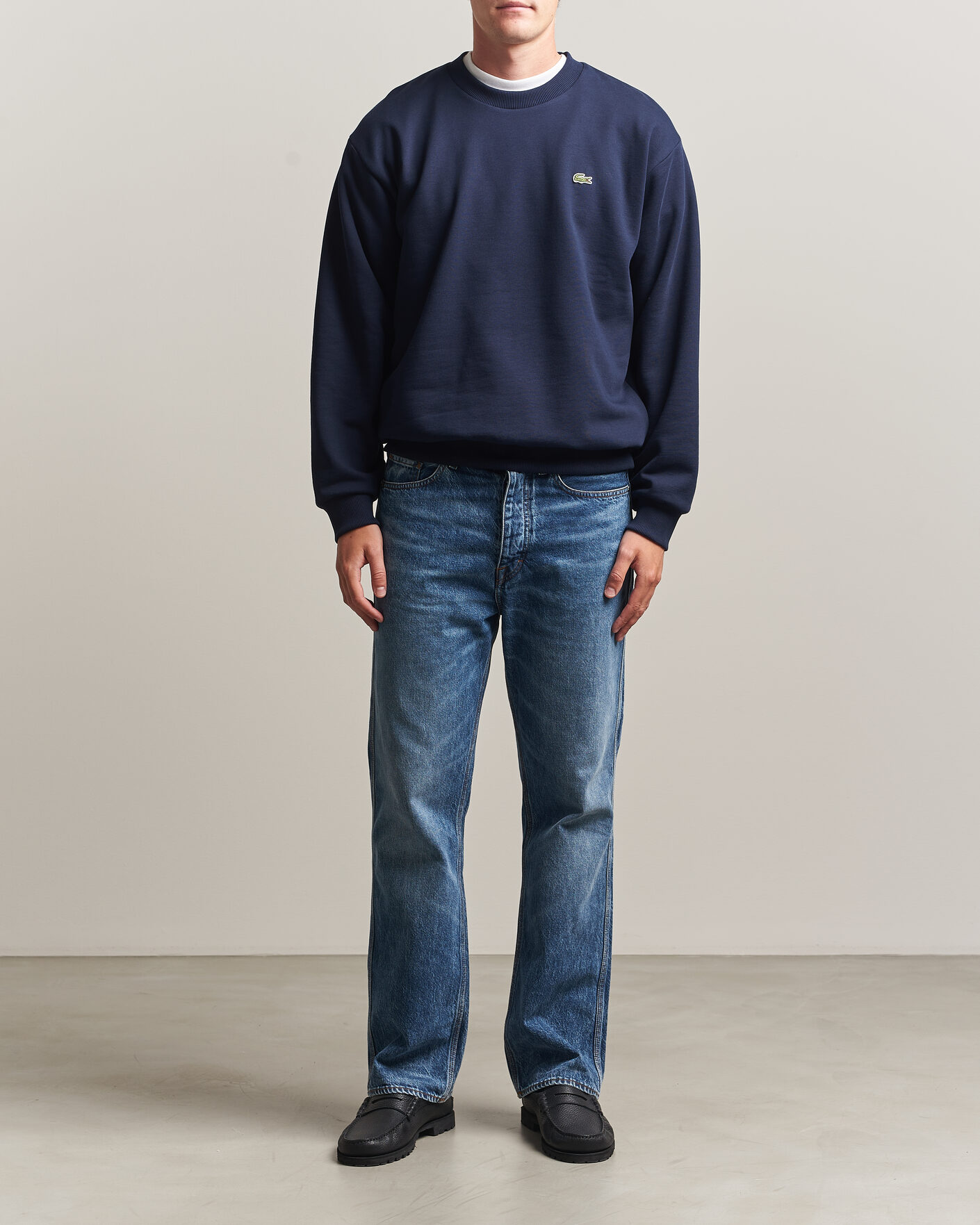 Uomini | Maglieria | Lacoste | Crew Neck Sweatshirt Navy Blue