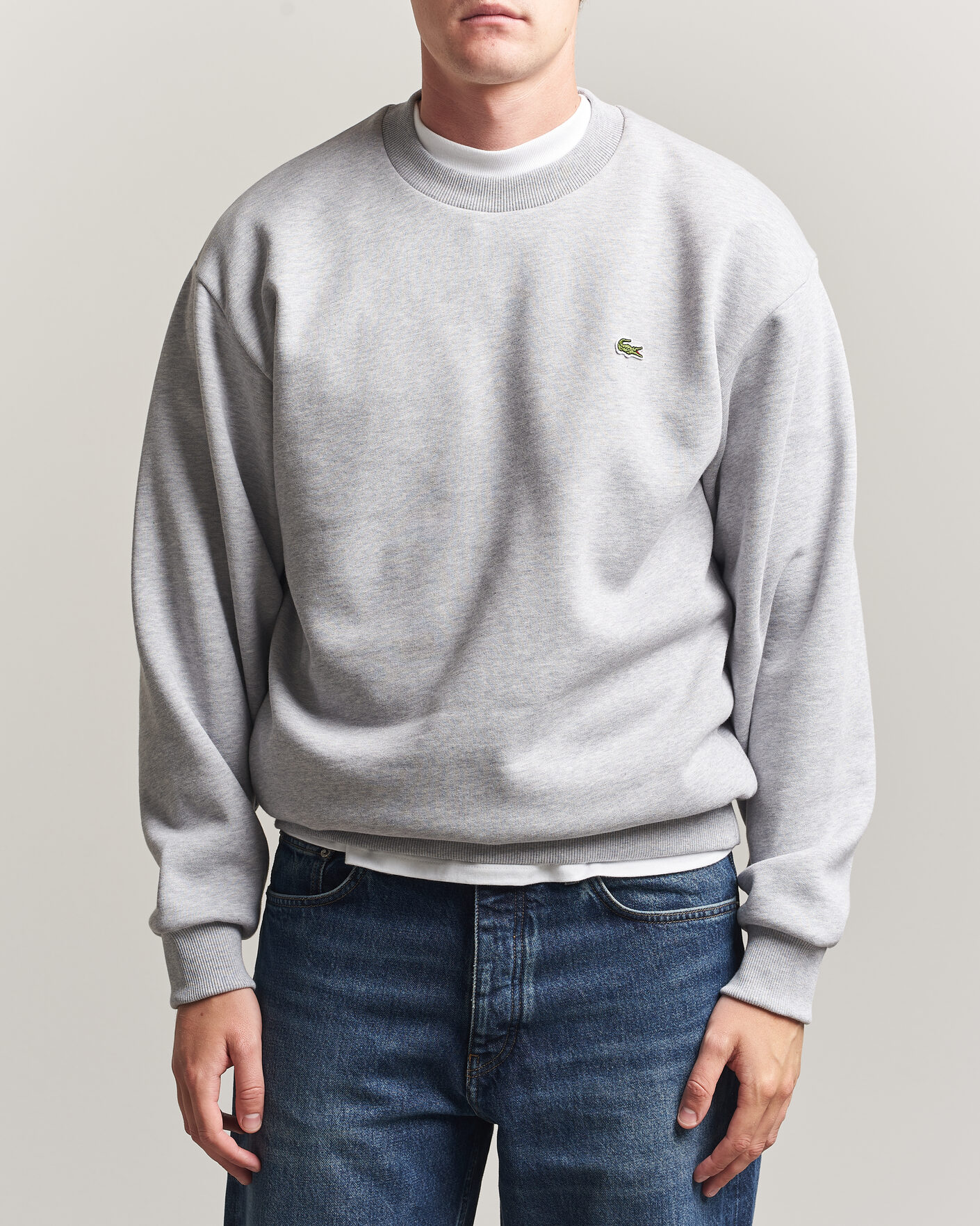 Uomini | Maglieria | Lacoste | Crew Neck Sweatshirt Silver Chine