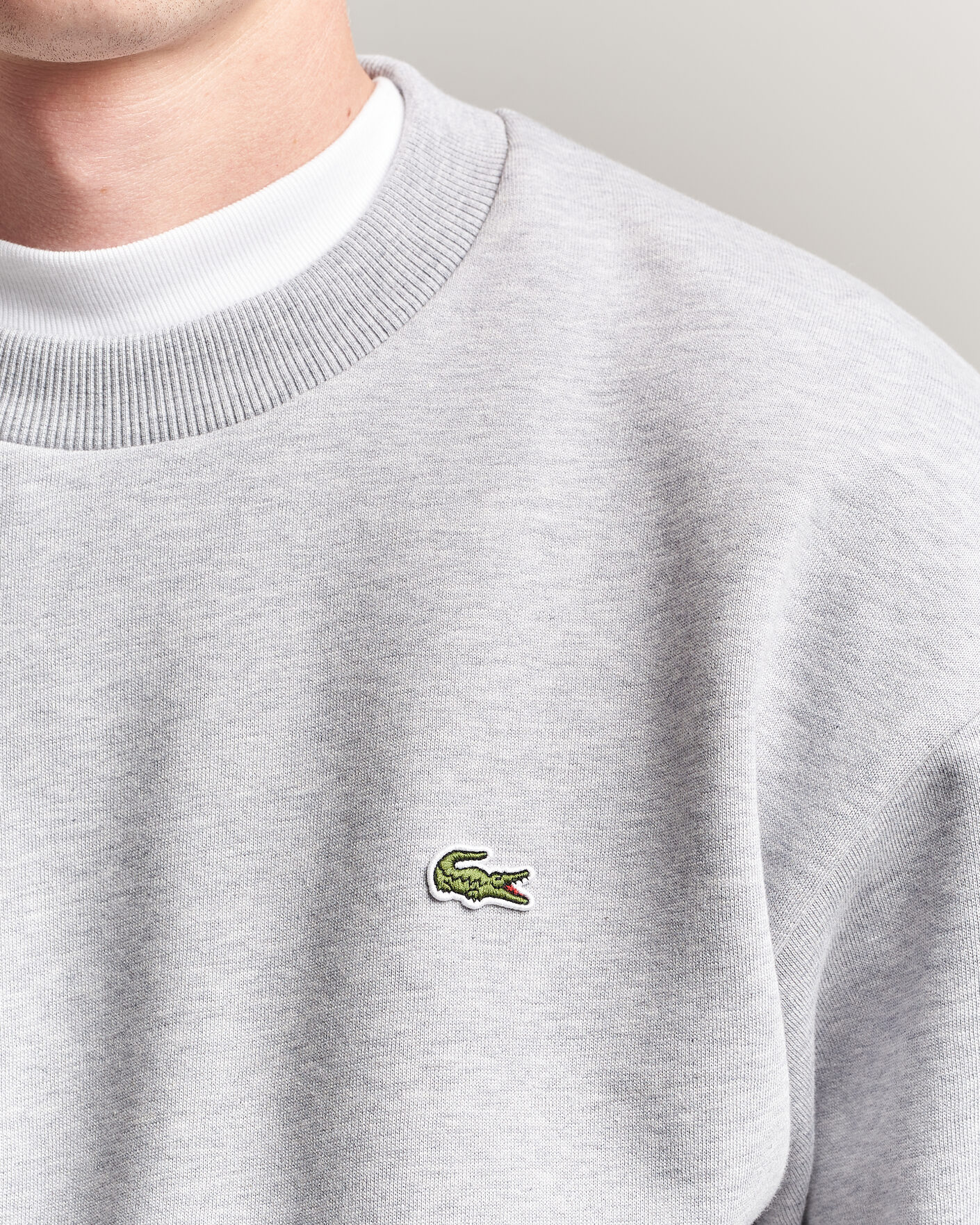 Uomini | Maglieria | Lacoste | Crew Neck Sweatshirt Silver Chine