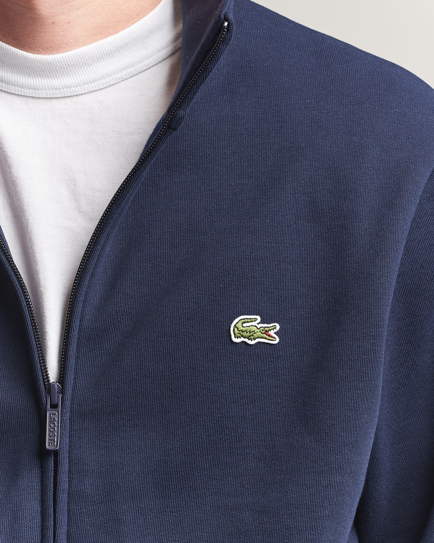 Uomini | Maglieria | Lacoste | Full Zip Sweater Navy Blue