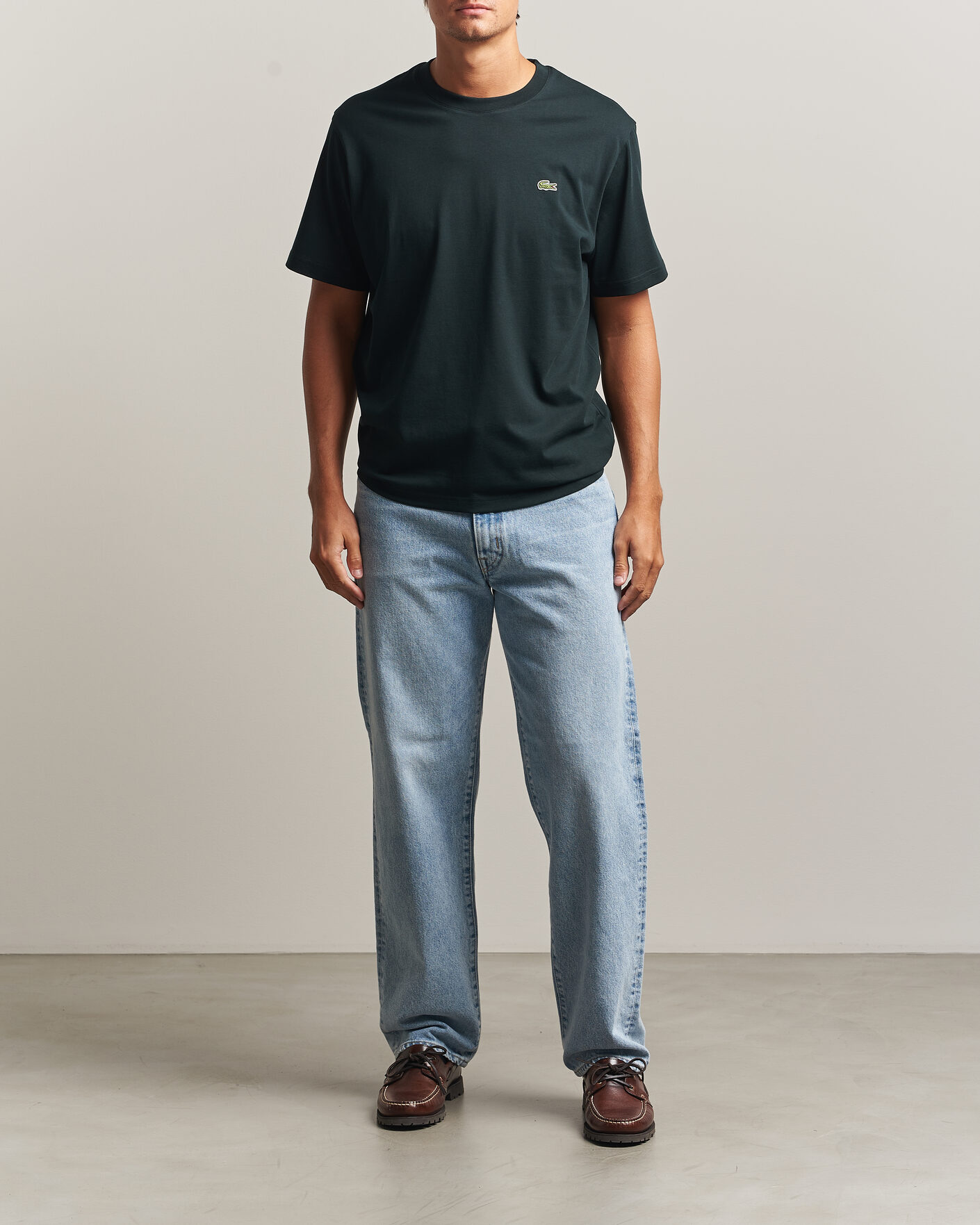 Uomini | T-shirt | Lacoste | Crew Neck T-Shirt Dark Varech