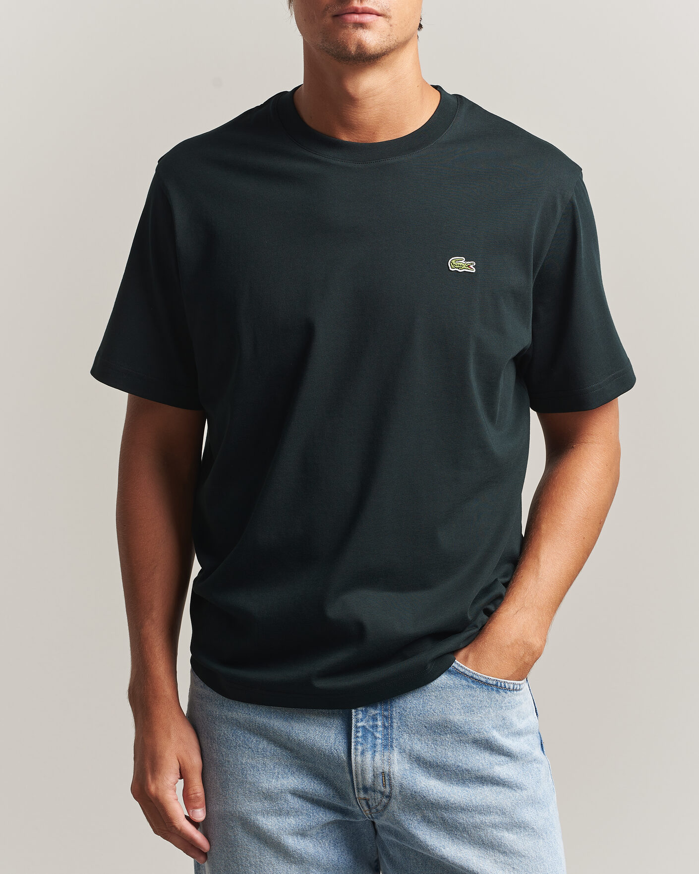 Uomini | T-shirt | Lacoste | Crew Neck T-Shirt Dark Varech