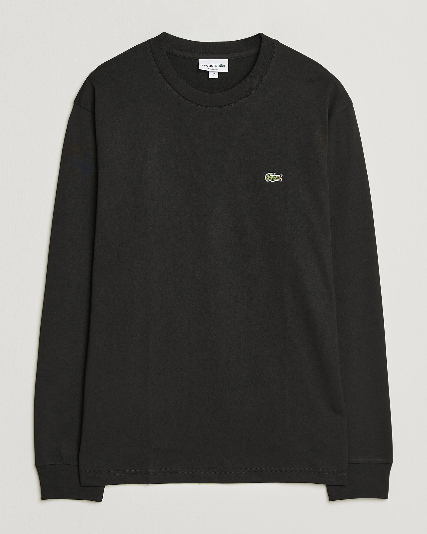 Uomini | T-shirt | Lacoste | Crew Neck Long Sleeve T-Shirt Black