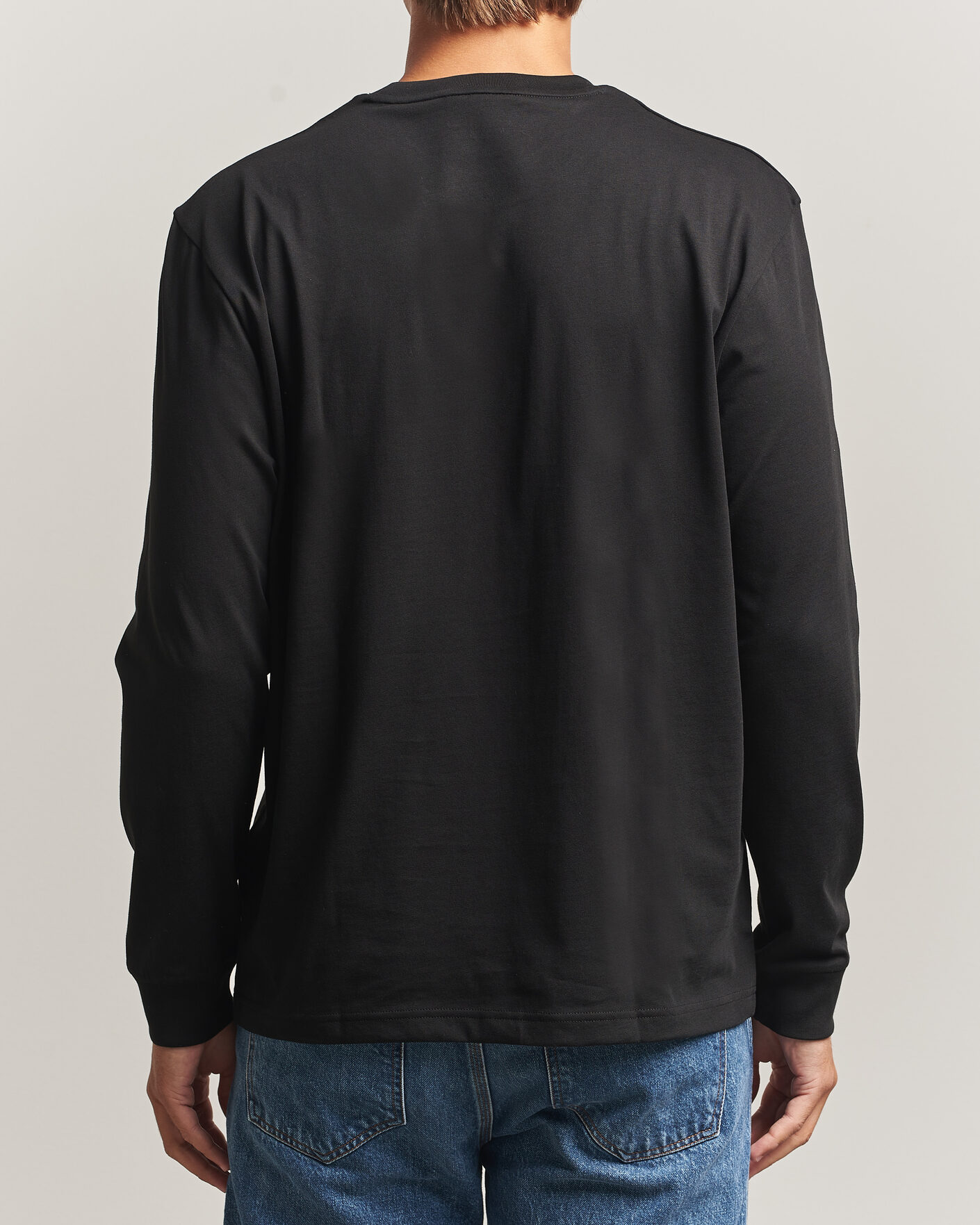 Uomini | T-shirt | Lacoste | Crew Neck Long Sleeve T-Shirt Black