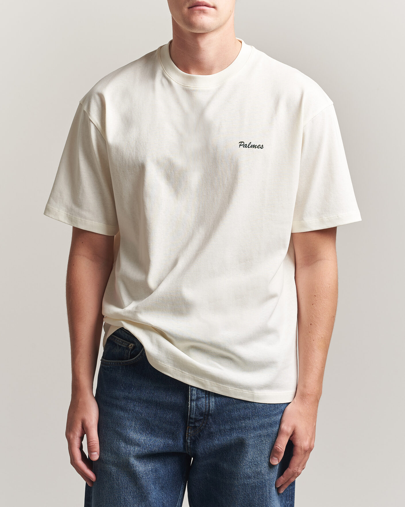 Uomini | T-shirt | Palmes | Logo T-Shirt Off White