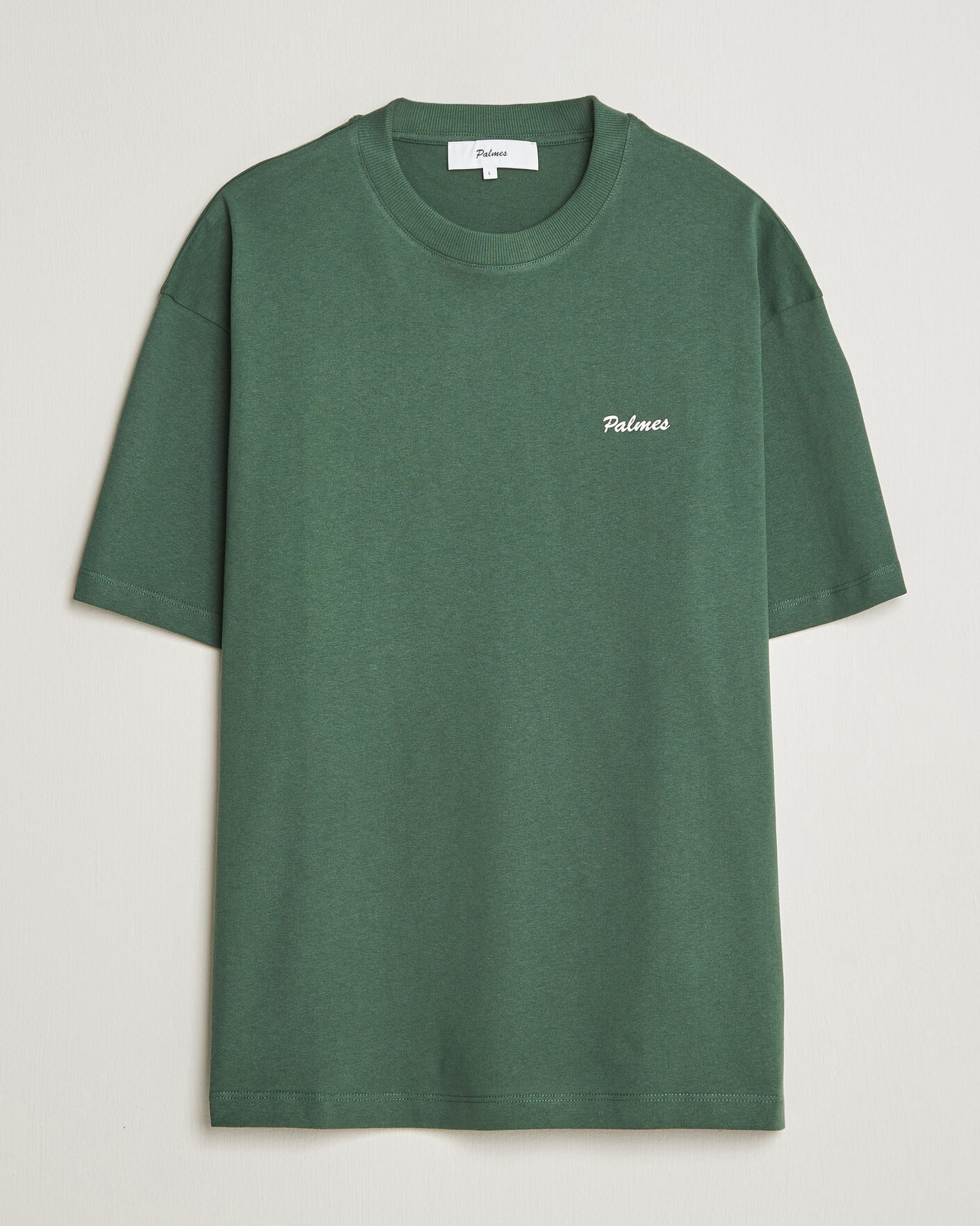 Uomini | T-shirt | Palmes | Logo T-Shirt Dark Green