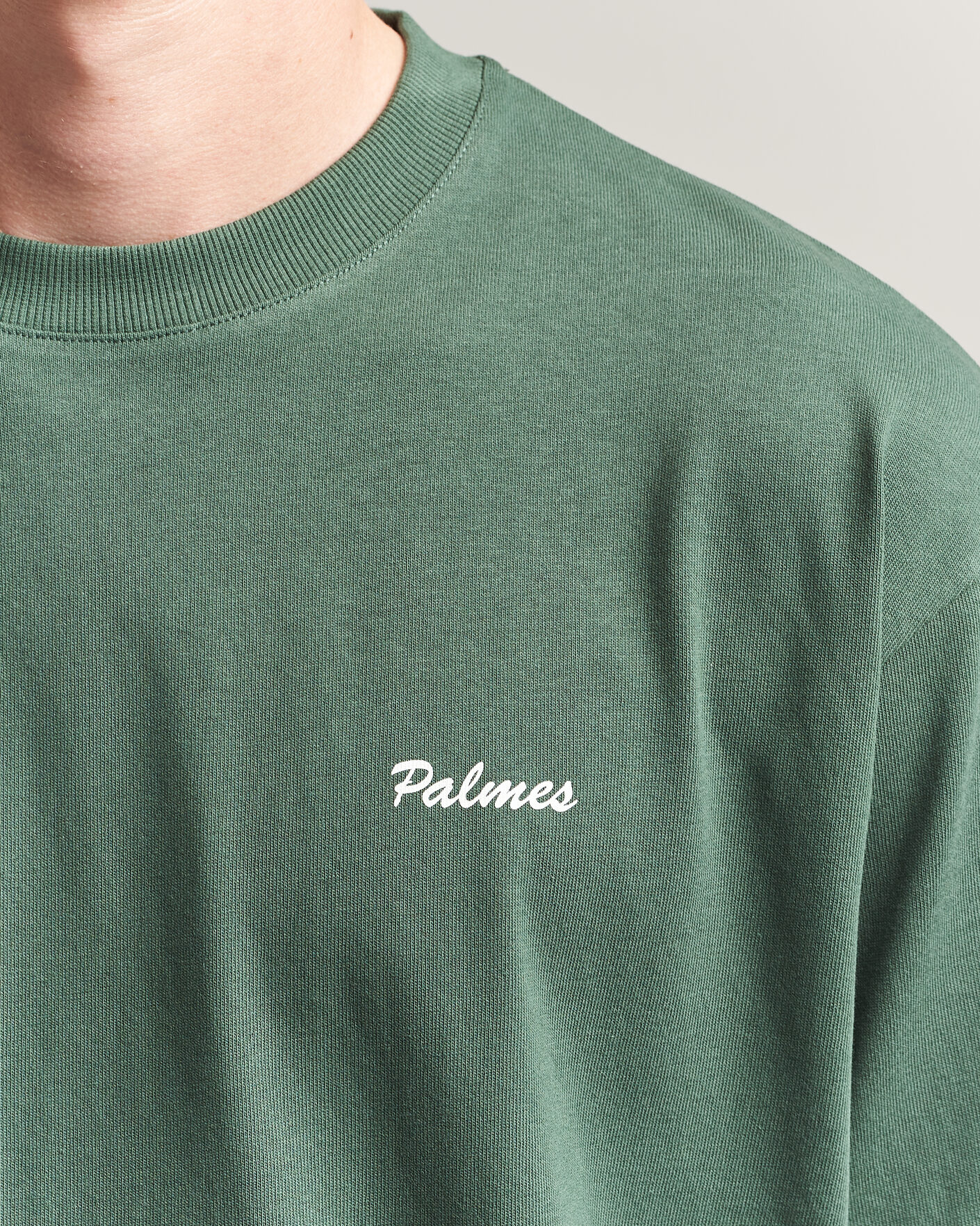 Uomini | T-shirt | Palmes | Logo T-Shirt Dark Green