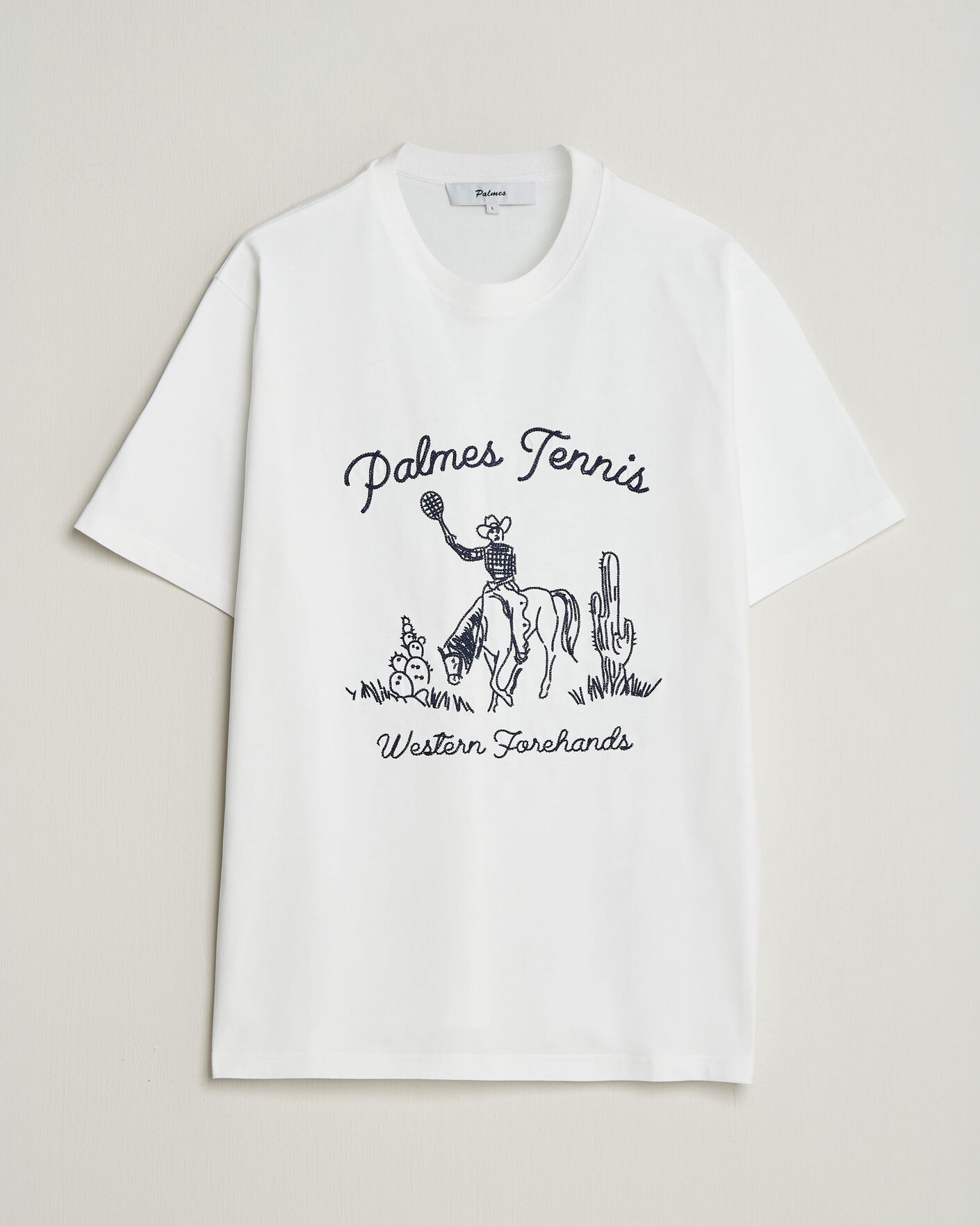 Uomini | T-shirt | Palmes | Western T-Shirt White