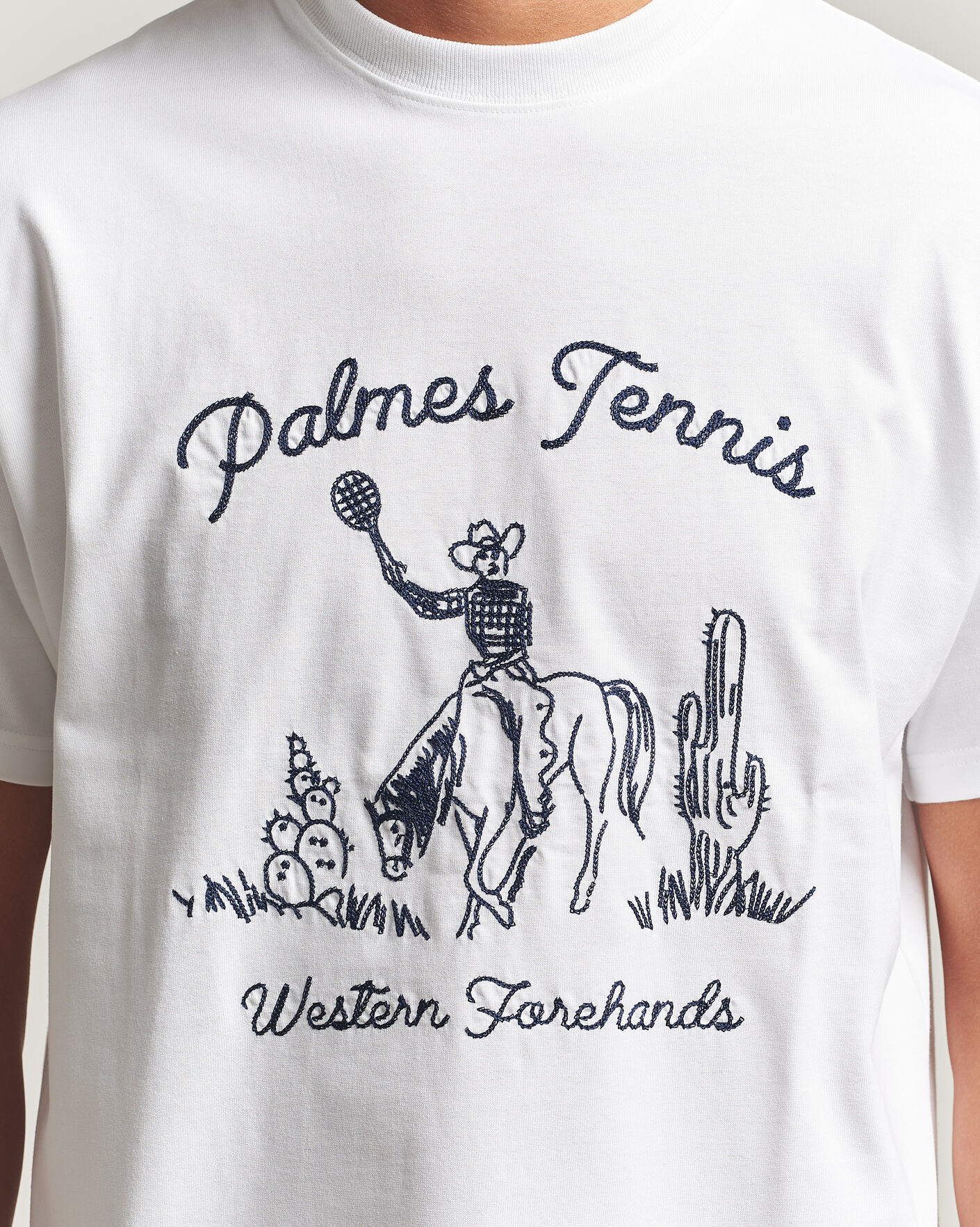 Uomini | T-shirt | Palmes | Western T-Shirt White