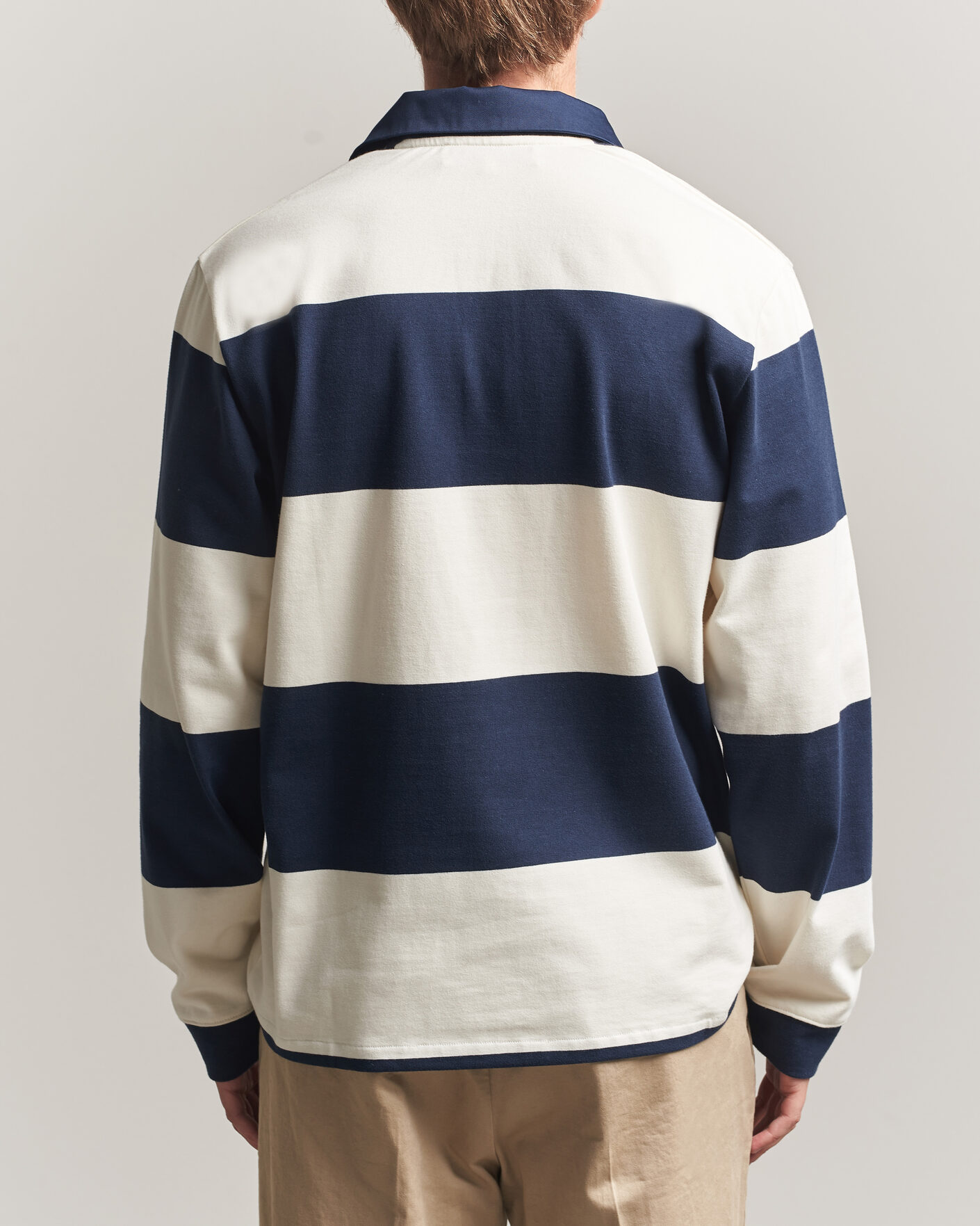 Uomini | Maglieria | Palmes | Ball Rugby Shirt Navy Stripe