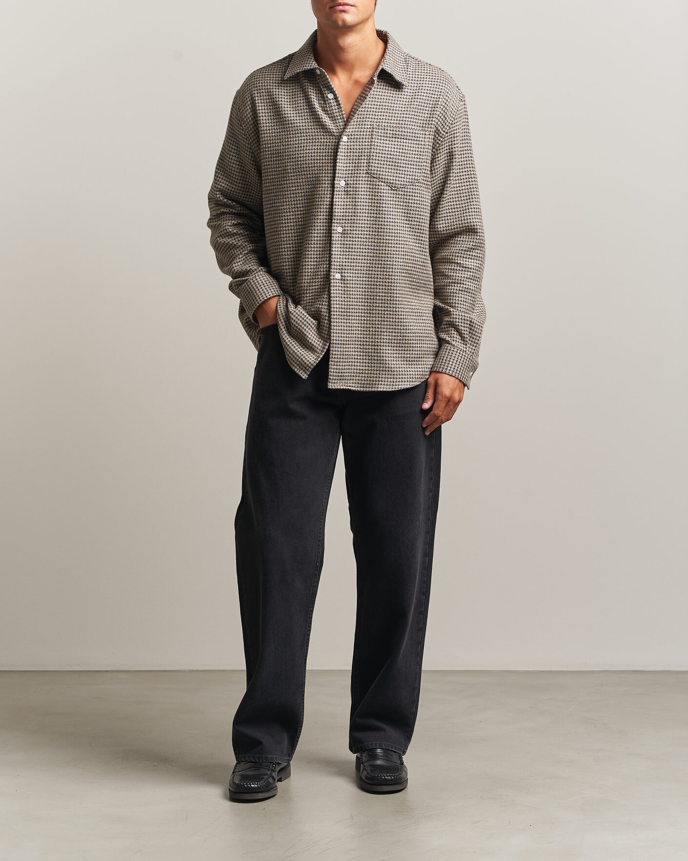 Uomini | Camicie | Palmes | Serve Shirt Olive Check