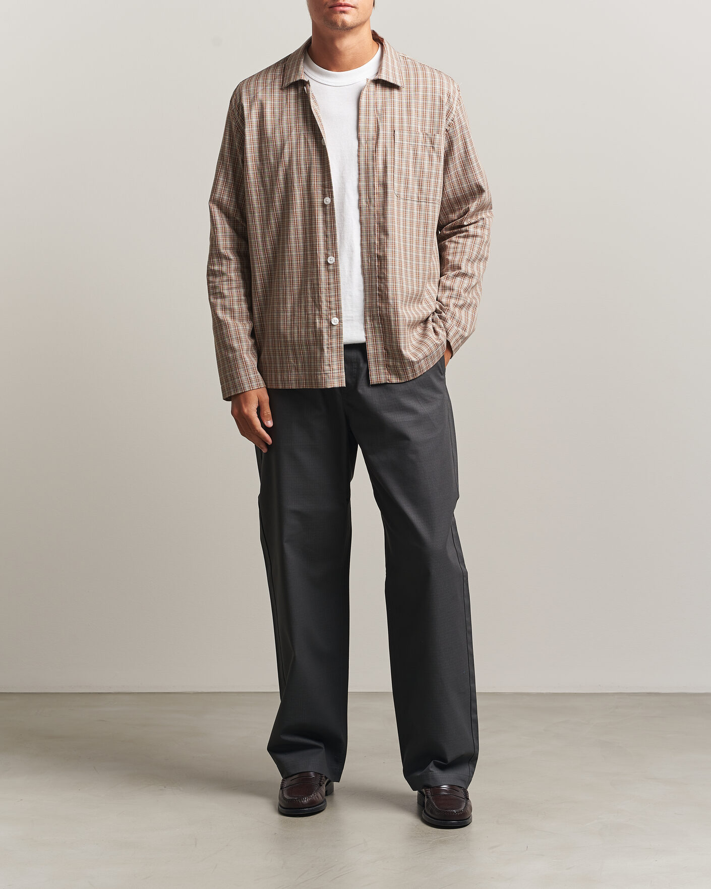 Uomini | Pantaloni | Palmes | Lucien Ripstop Trousers Charcoal