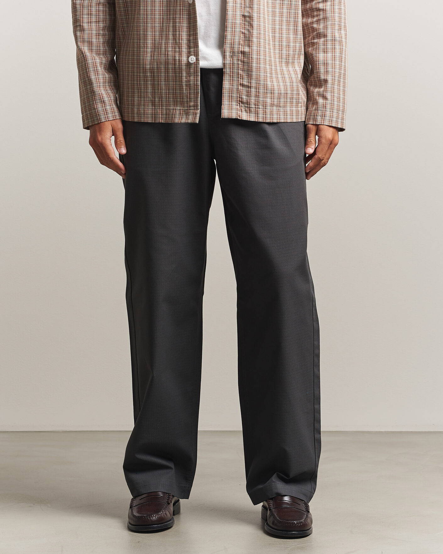Uomini | Pantaloni | Palmes | Lucien Ripstop Trousers Charcoal