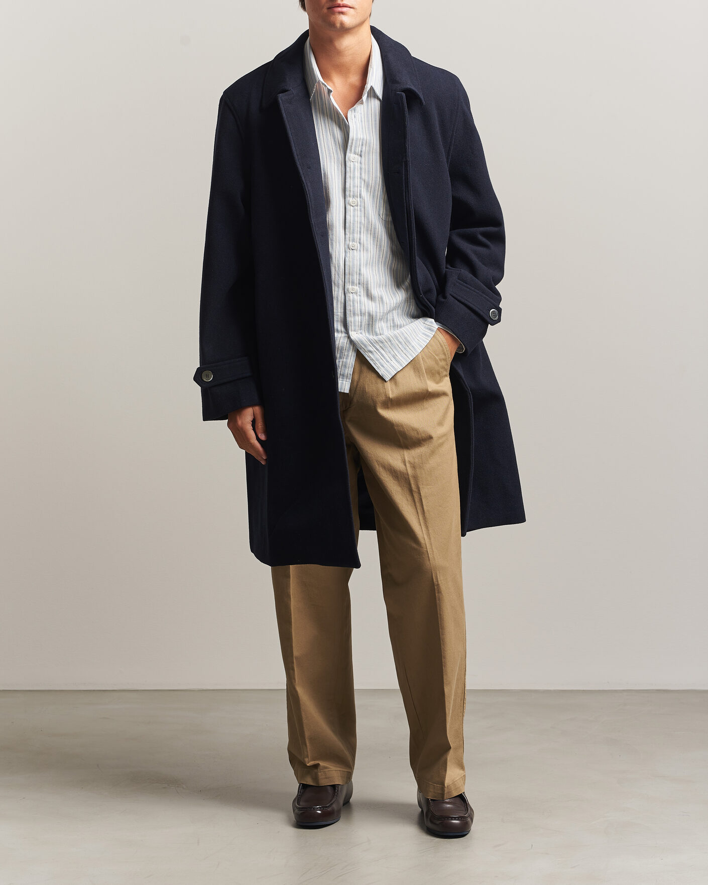 Uomini | Giacche | Palmes | Cedric Wool Coat Navy