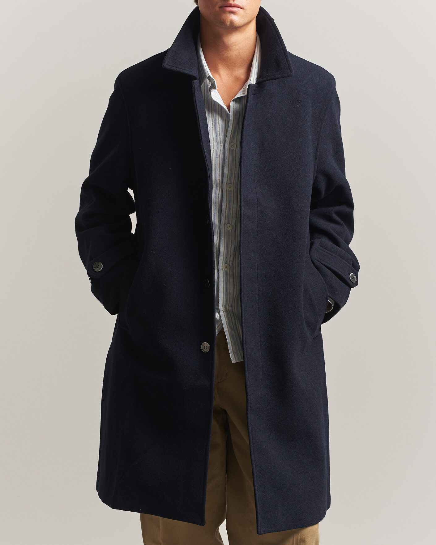 Uomini | Giacche | Palmes | Cedric Wool Coat Navy