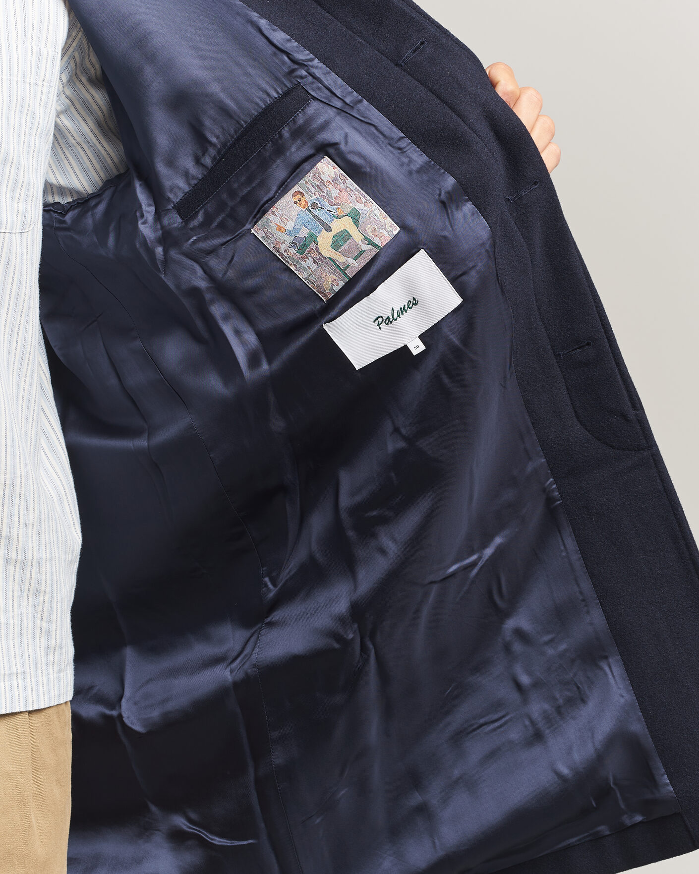 Uomini | Giacche | Palmes | Cedric Wool Coat Navy
