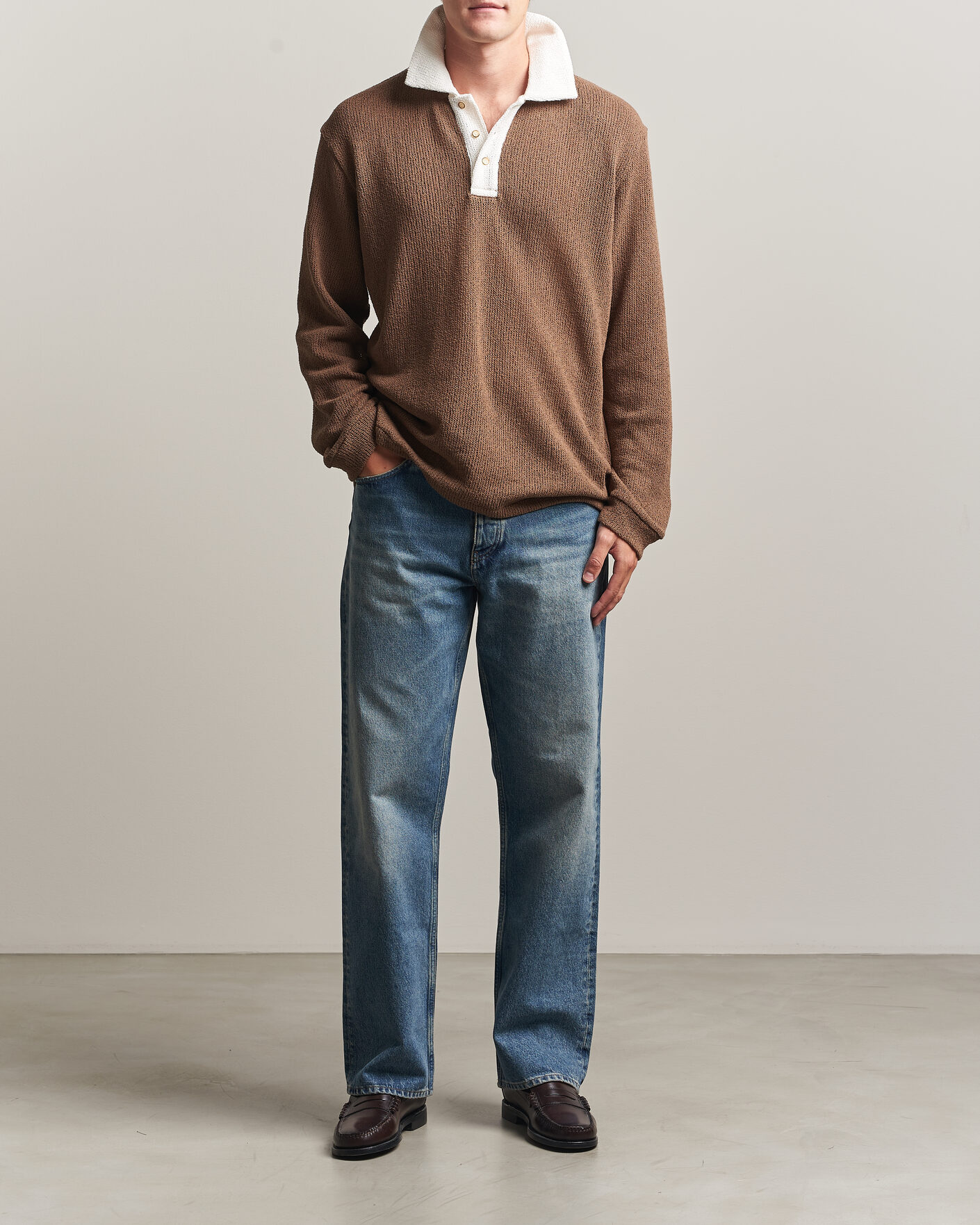 Uomini | Maglieria | Palmes | Knitted Rugby Brown