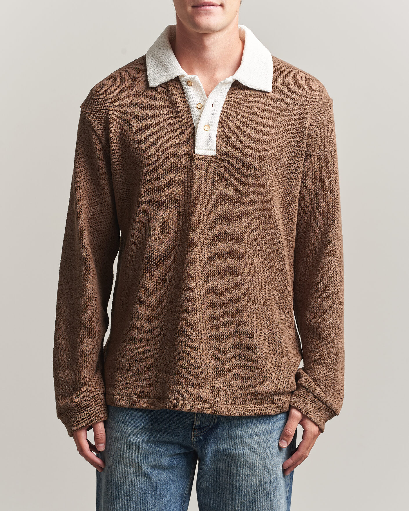 Uomini | Maglieria | Palmes | Knitted Rugby Brown