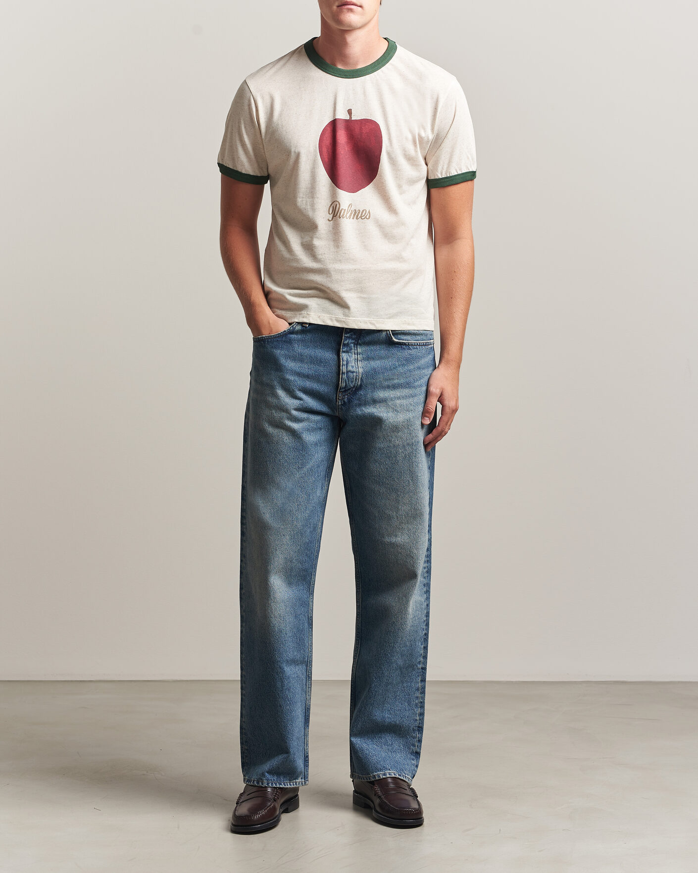 Uomini | T-shirt | Palmes | Apple Ringer T-Shirt Broken White