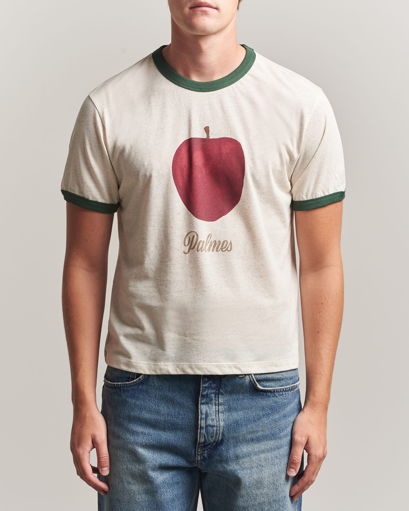 Uomini | T-shirt | Palmes | Apple Ringer T-Shirt Broken White