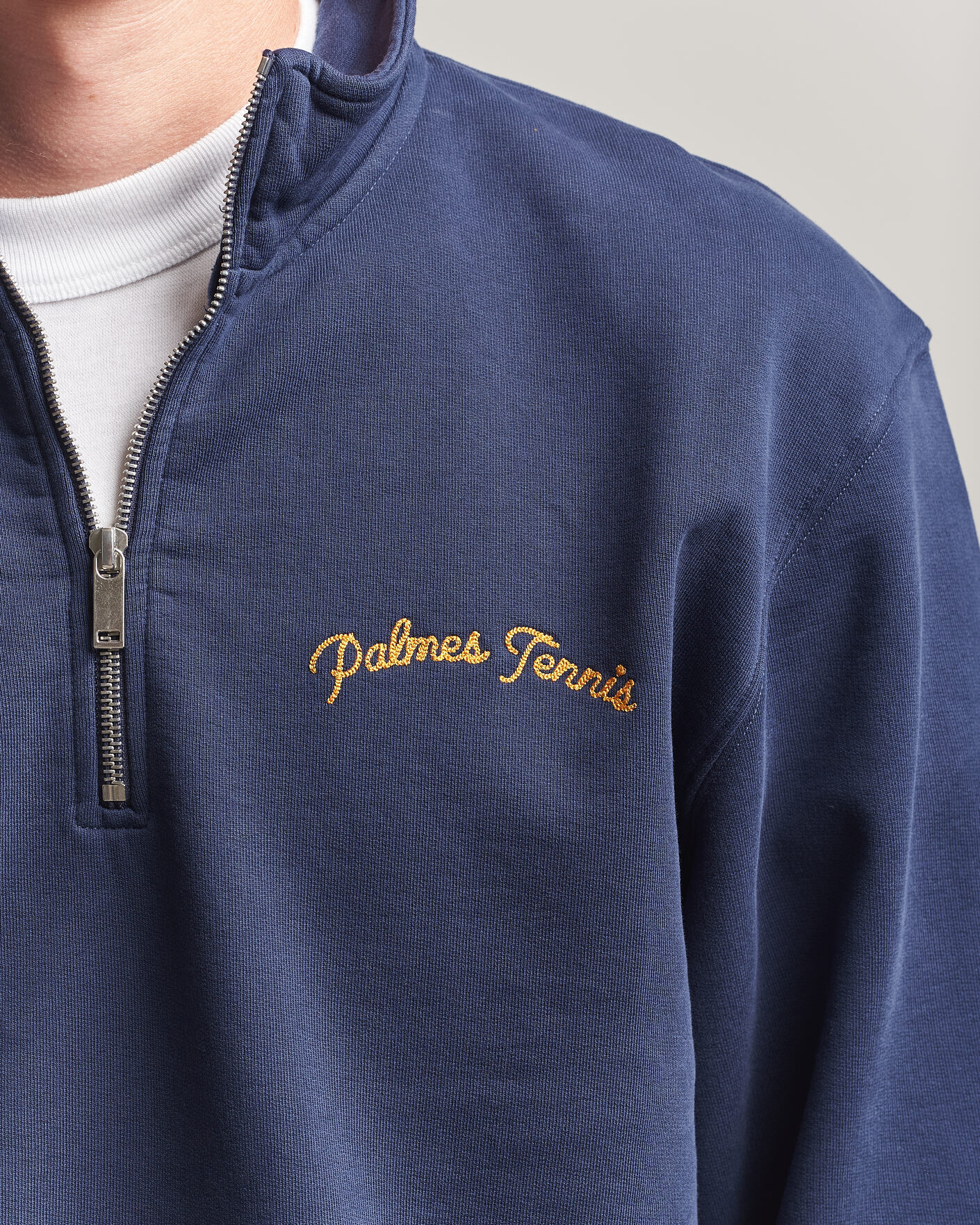 Uomini | Maglieria | Palmes | Western Zip Sweatshirt Navy
