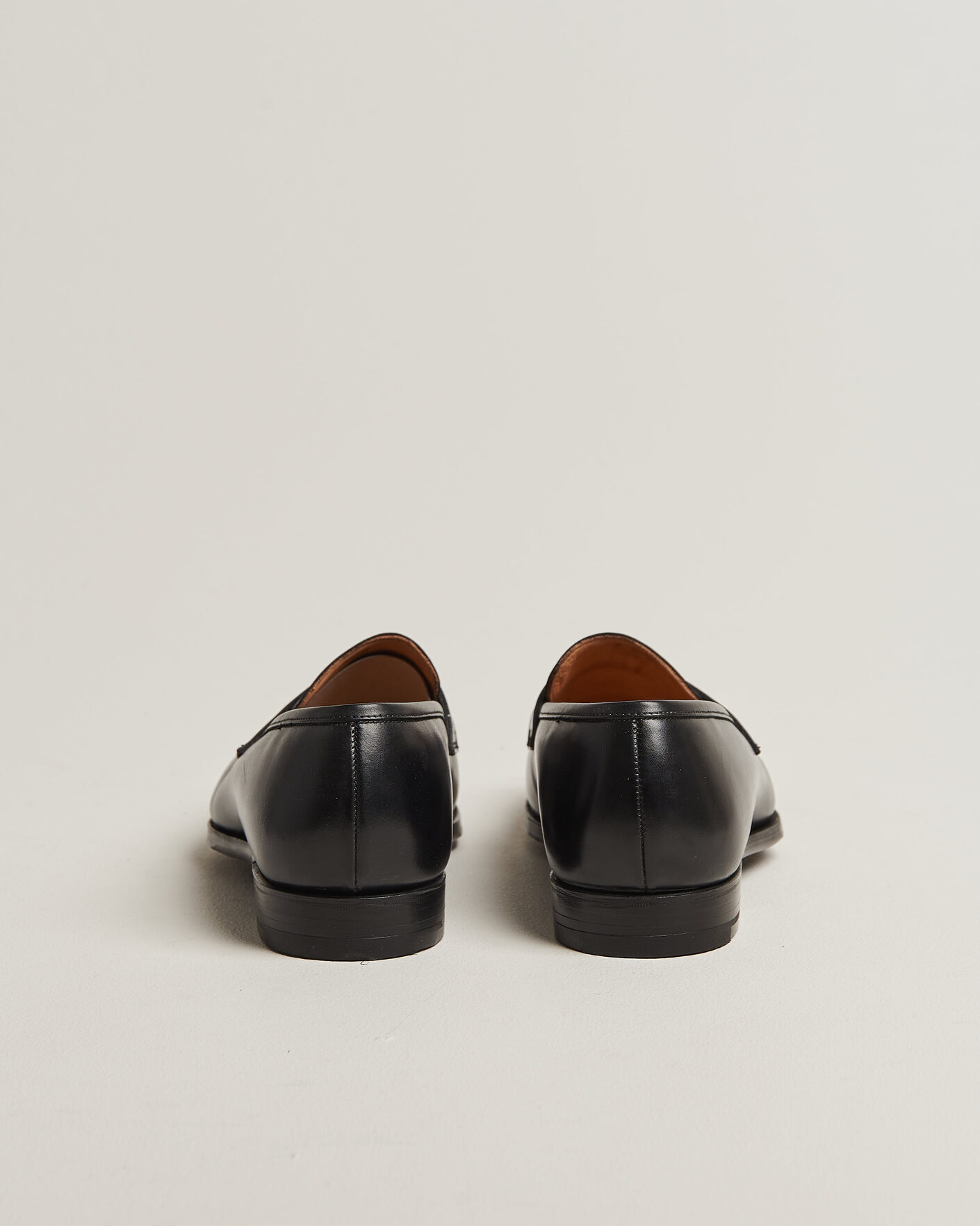 Uomini | Mocassini | Crockett & Jones | Crawford Handgrade Penny Loafer Black Calf