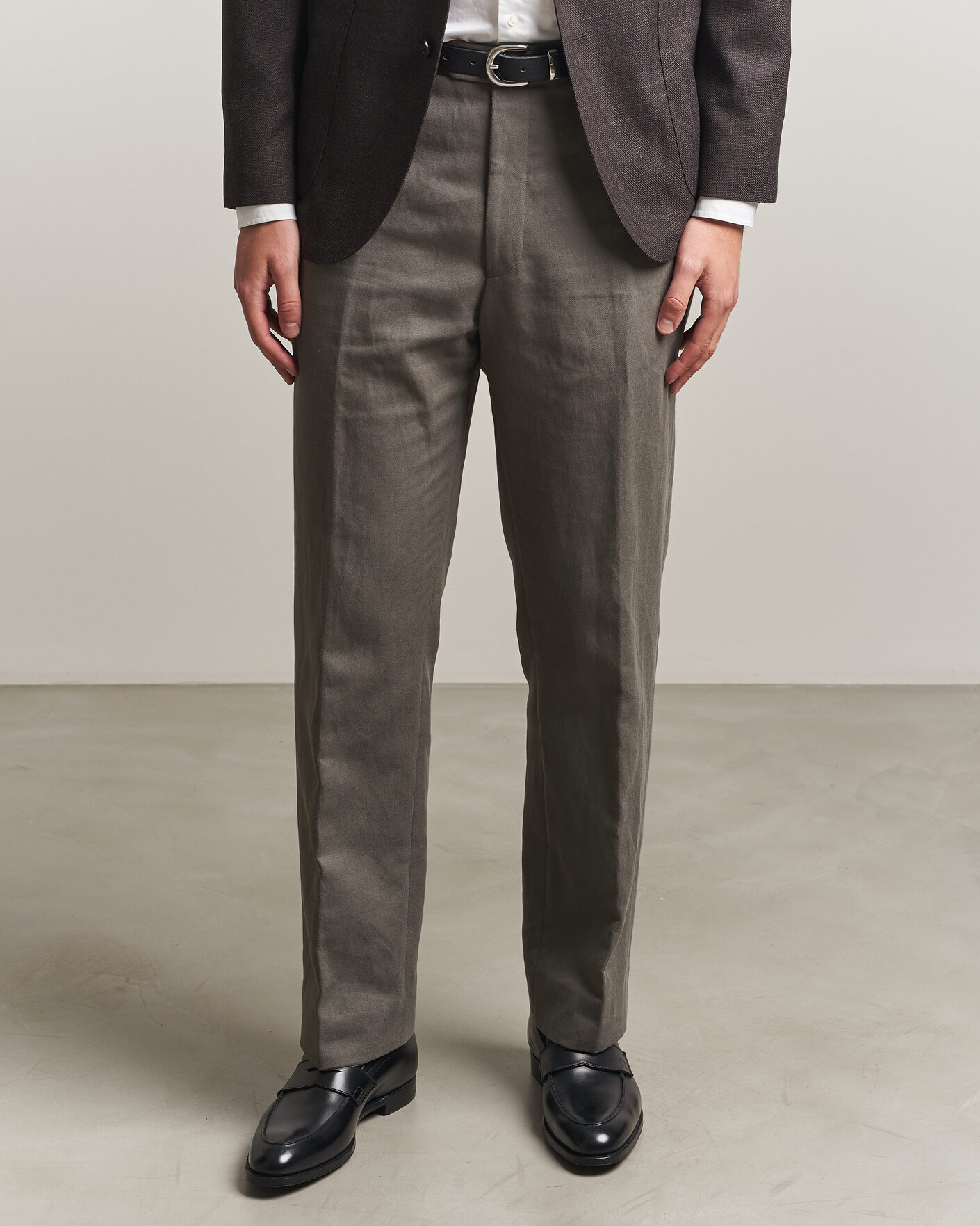 Uomini | Mocassini | Crockett & Jones | Crawford Handgrade Penny Loafer Black Calf
