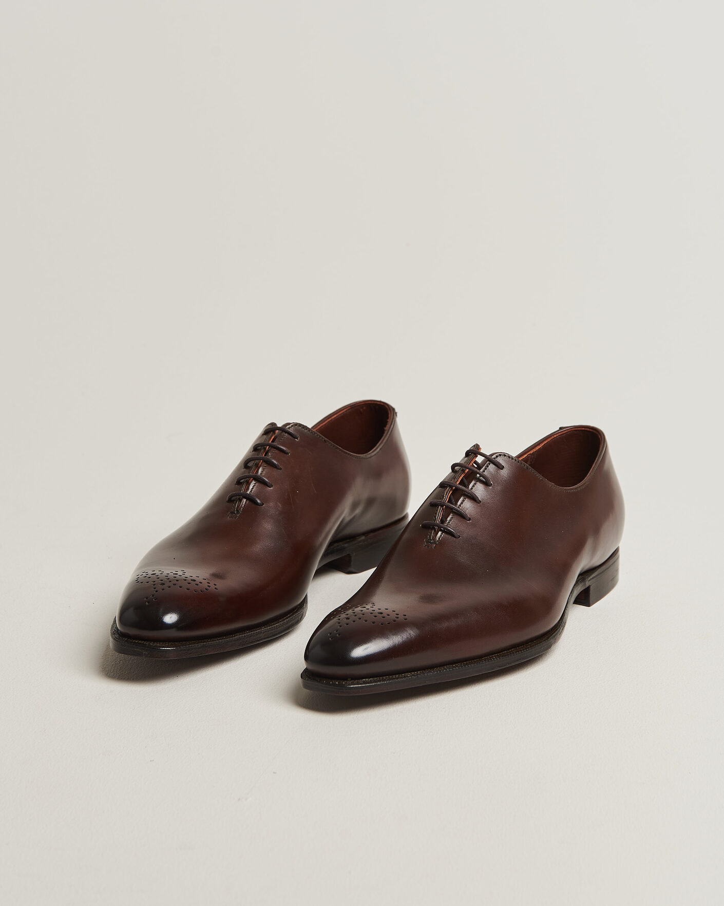 Uomini | Scarpe Oxford | Crockett & Jones | Weymouth 2 Handgrade Wholecut Dk Brown Antique Calf