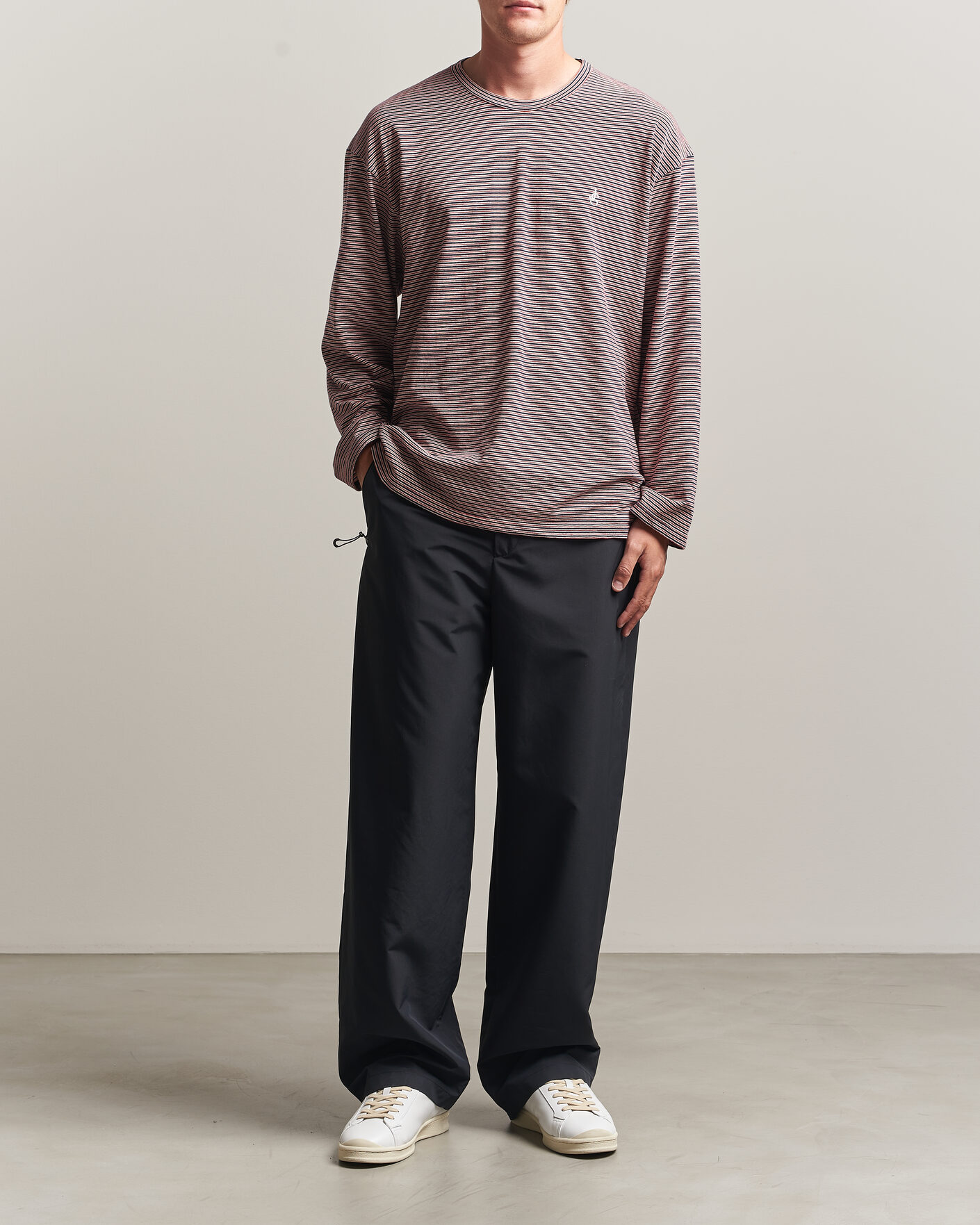 Uomini | T-shirt | Jil Sander | Long Sleeve Striped T-Shirt Red