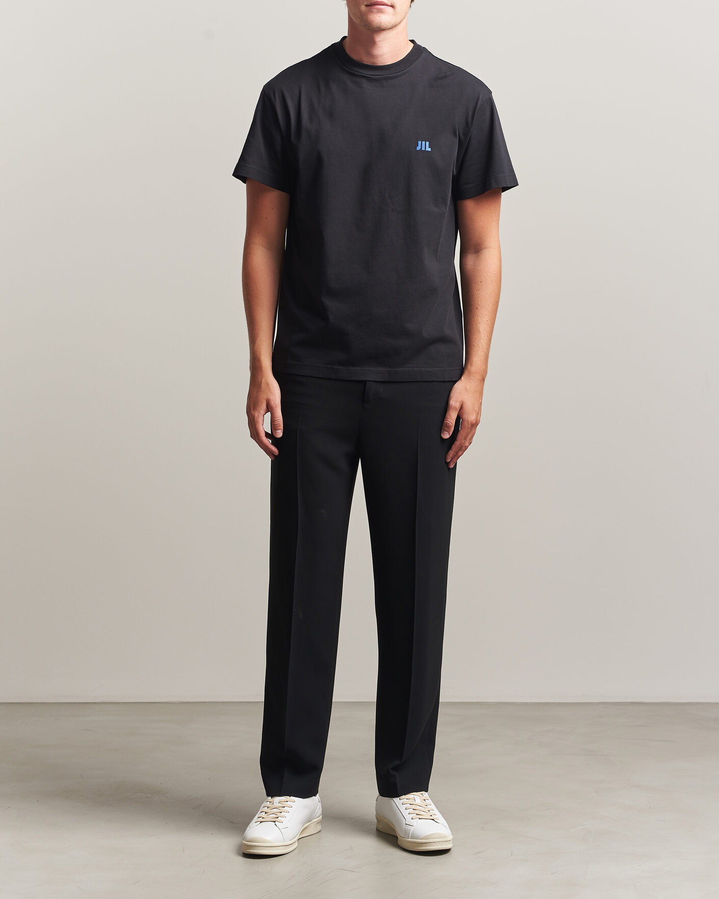 Uomini | T-shirt | Jil Sander | Short Sleeve Jil Logo T-Shirt Black
