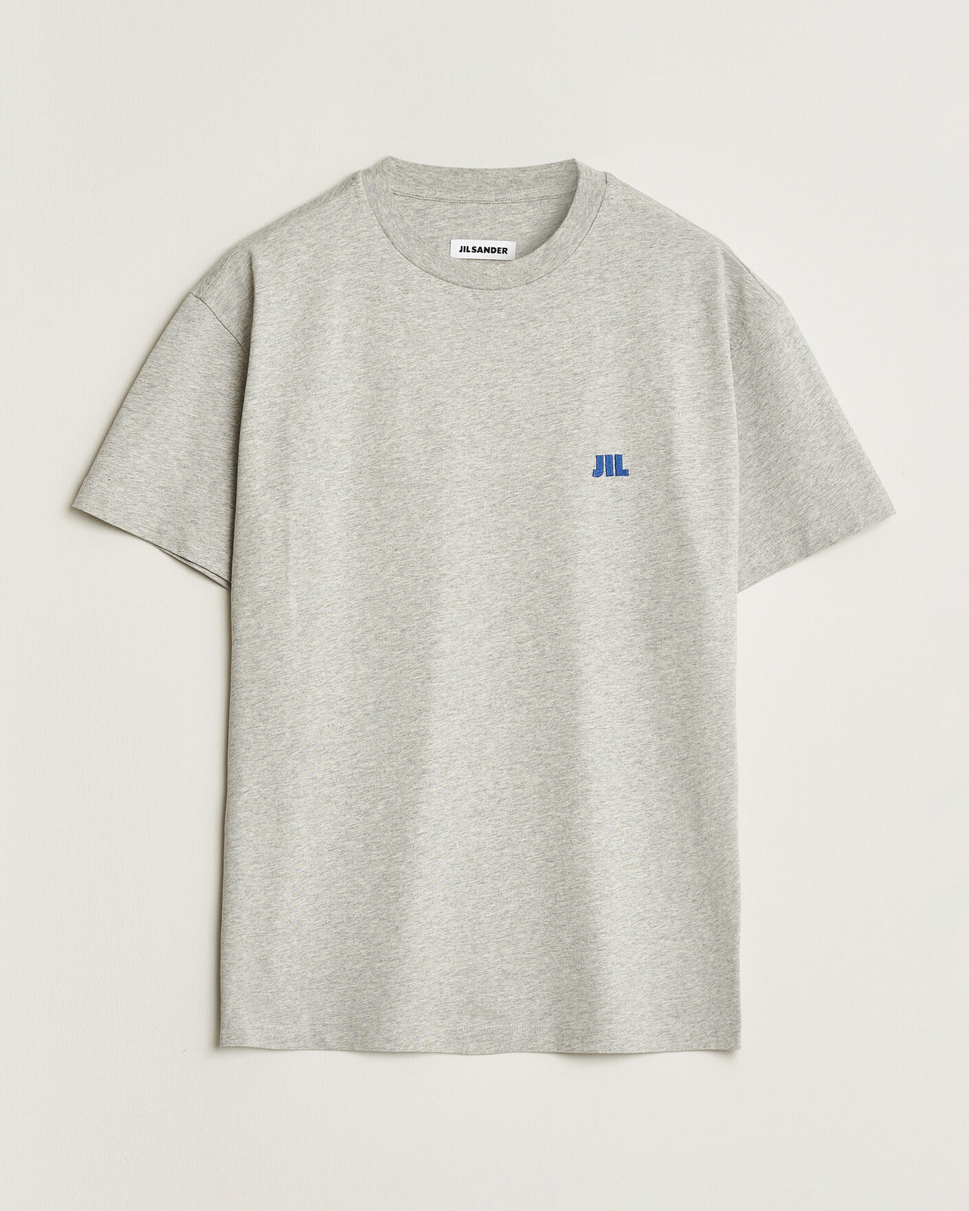 Uomini | T-shirt | Jil Sander | Short Sleeve Jil Logo T-Shirt Light Grey