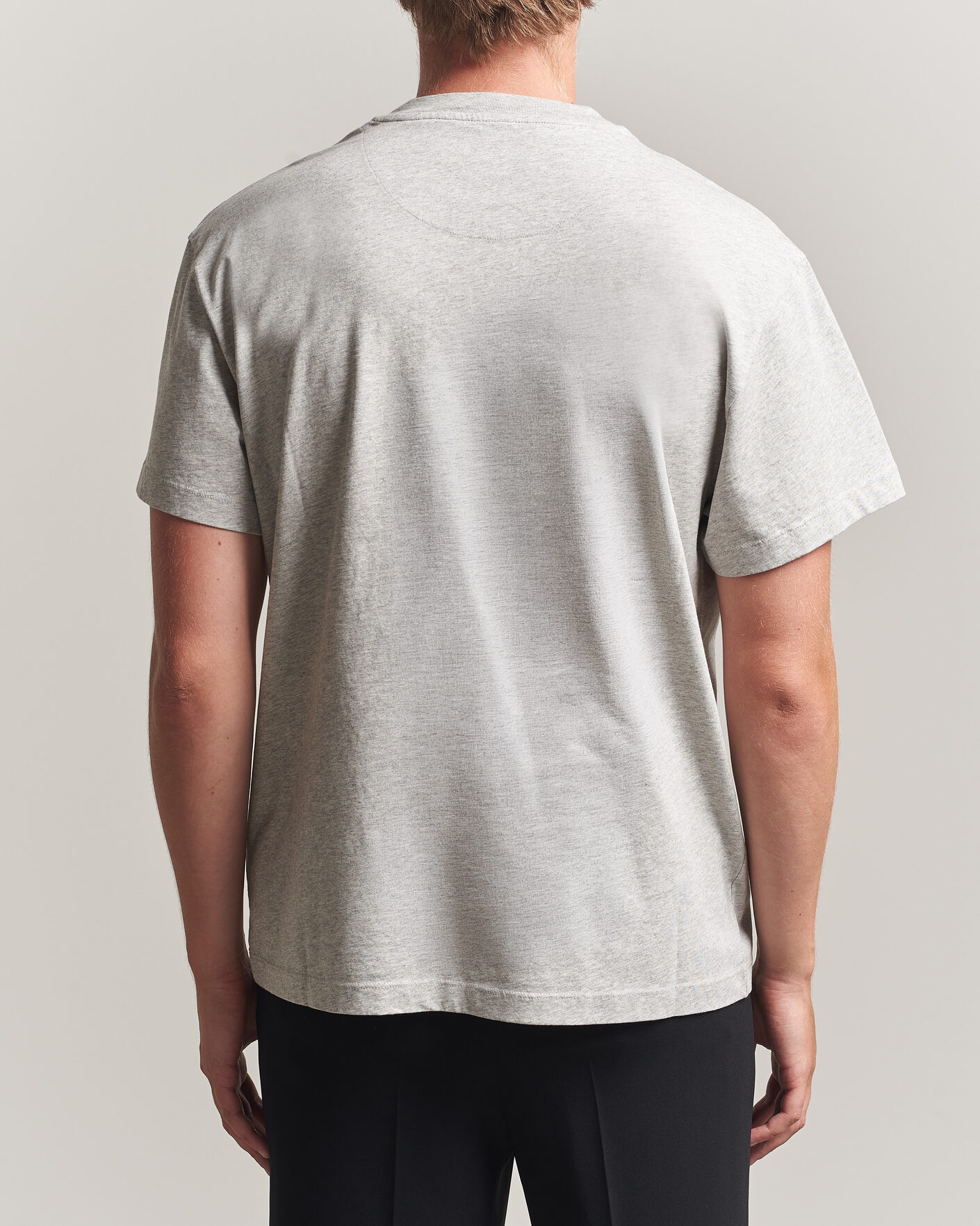 Uomini | T-shirt | Jil Sander | Short Sleeve Jil Logo T-Shirt Light Grey