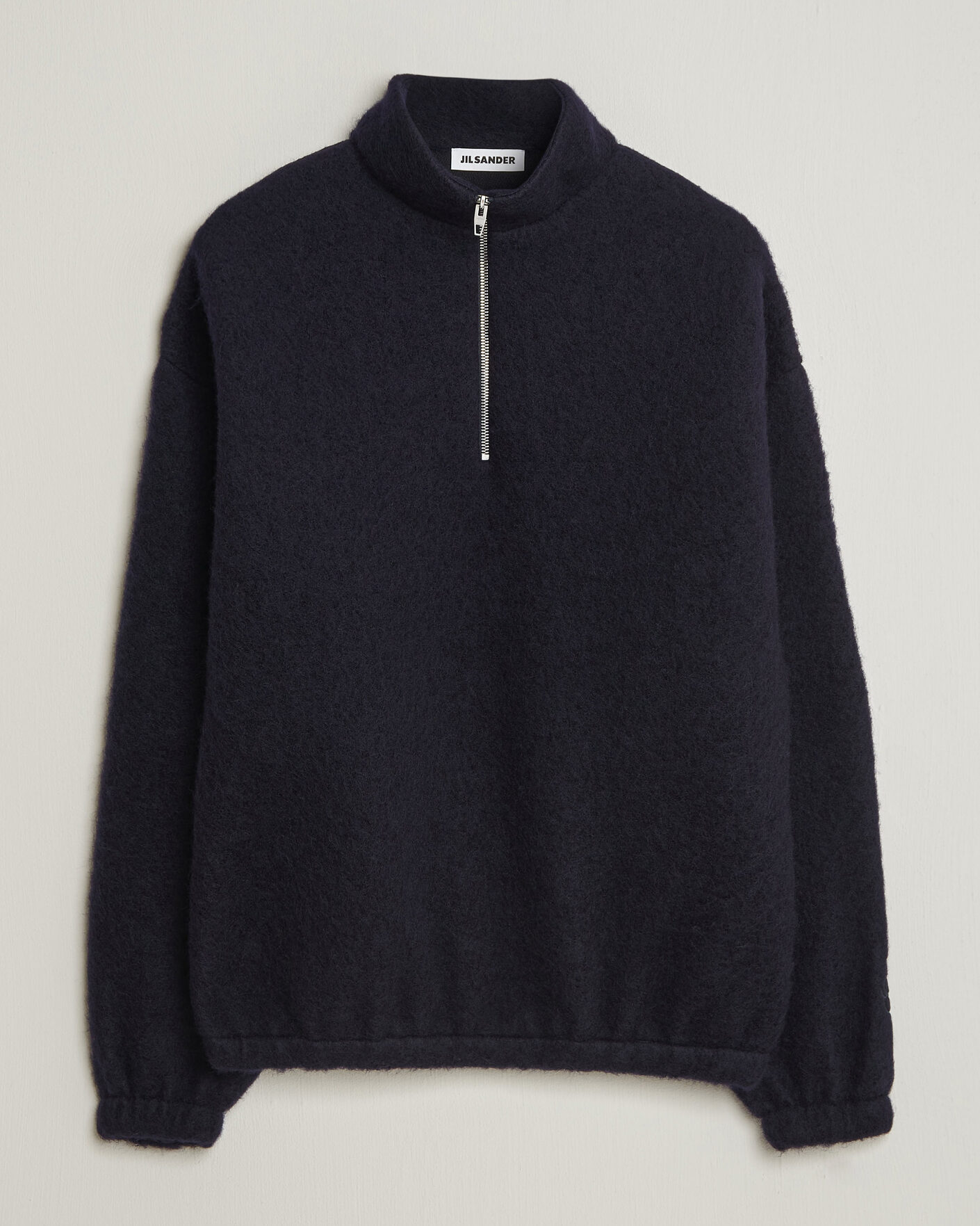 Uomini | Maglieria | Jil Sander | Half Zip Fleece Sweater Navy