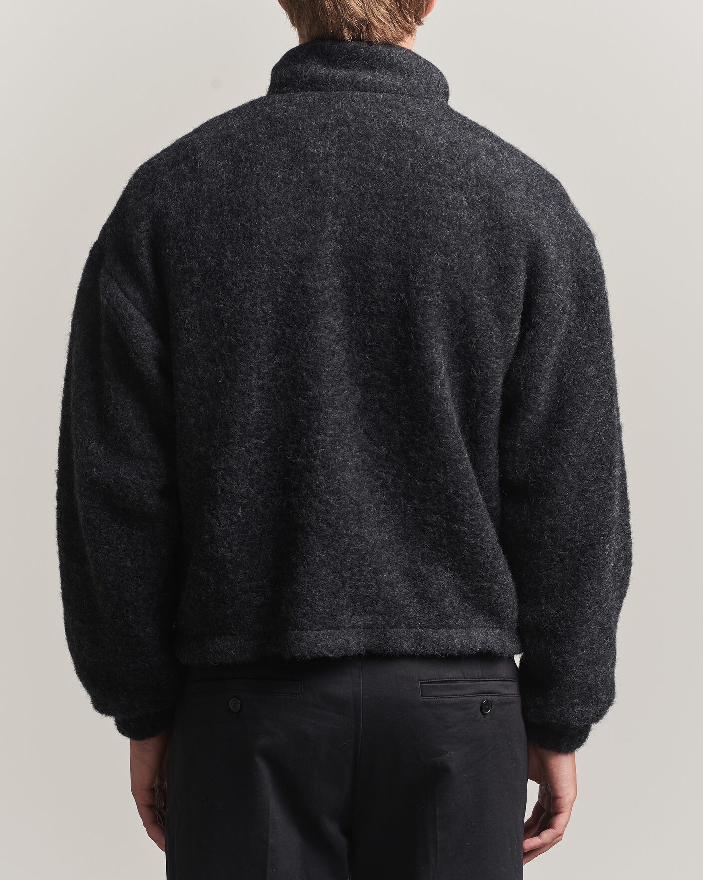 Uomini | Giacche | Jil Sander | Full Zip Fleece Jacket Charcoal