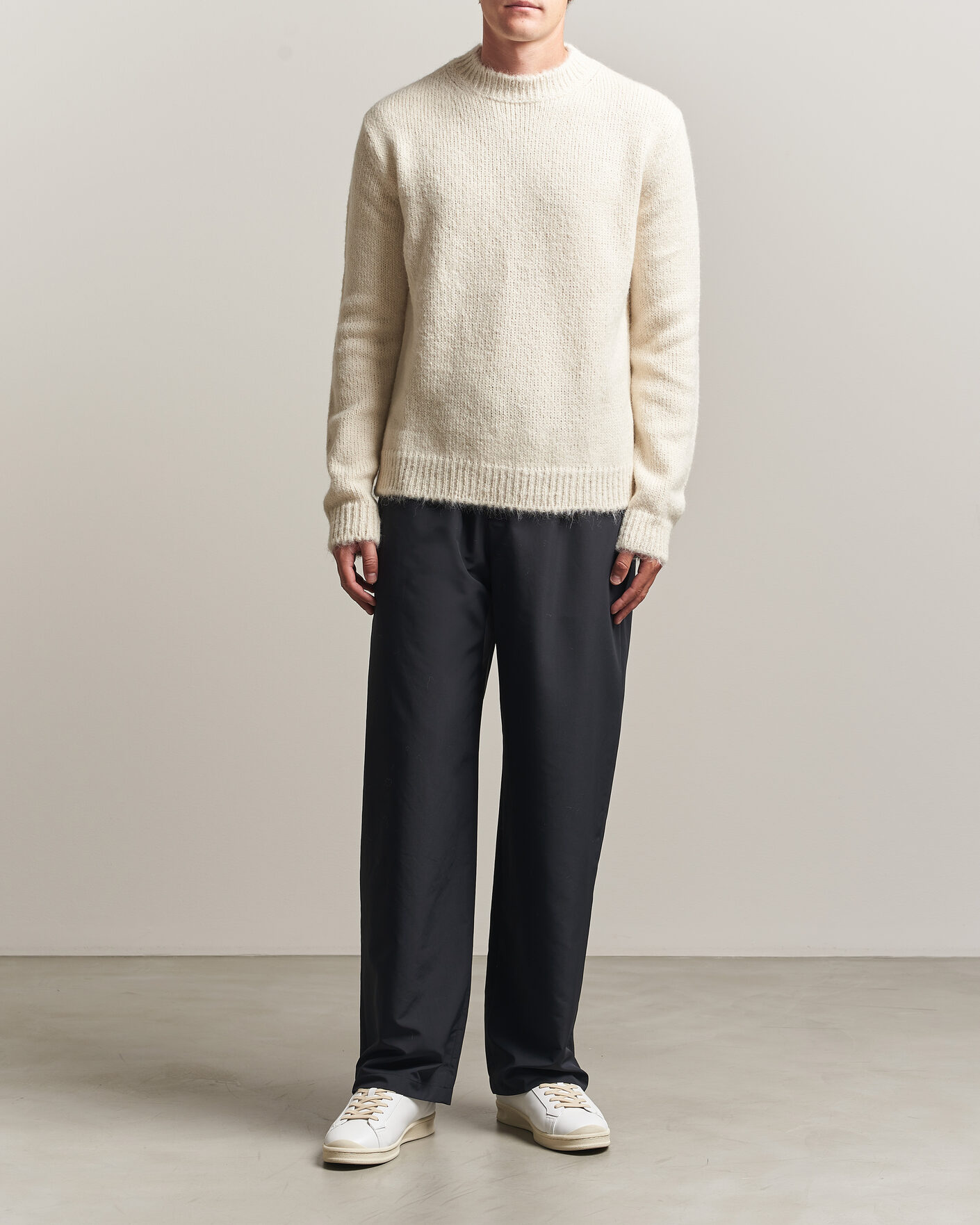 Uomini | Maglieria | Jil Sander | Rib Knit Sweater Off White