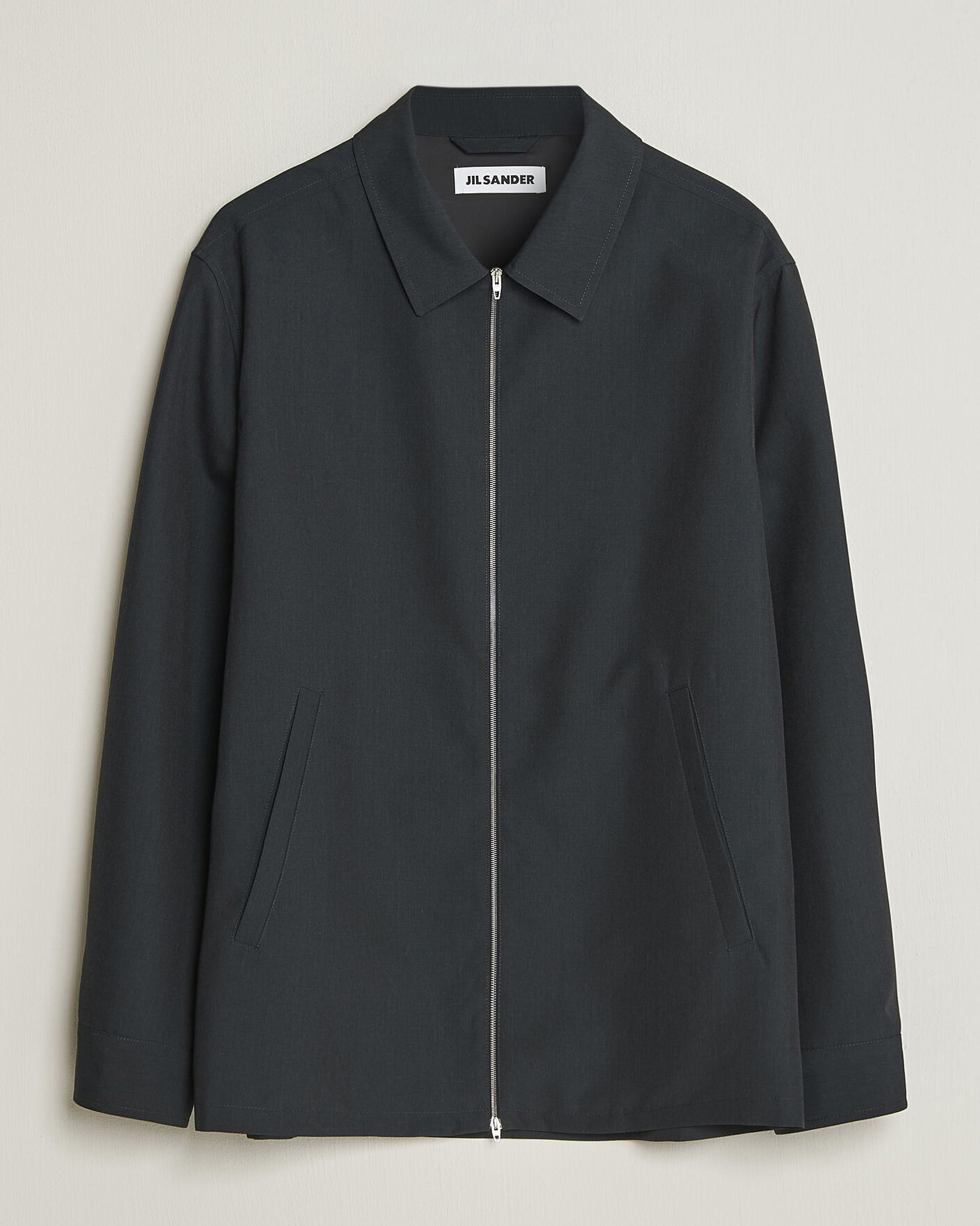 Uomini | Camicie | Jil Sander | Zip Shirt Jacket Charcoal