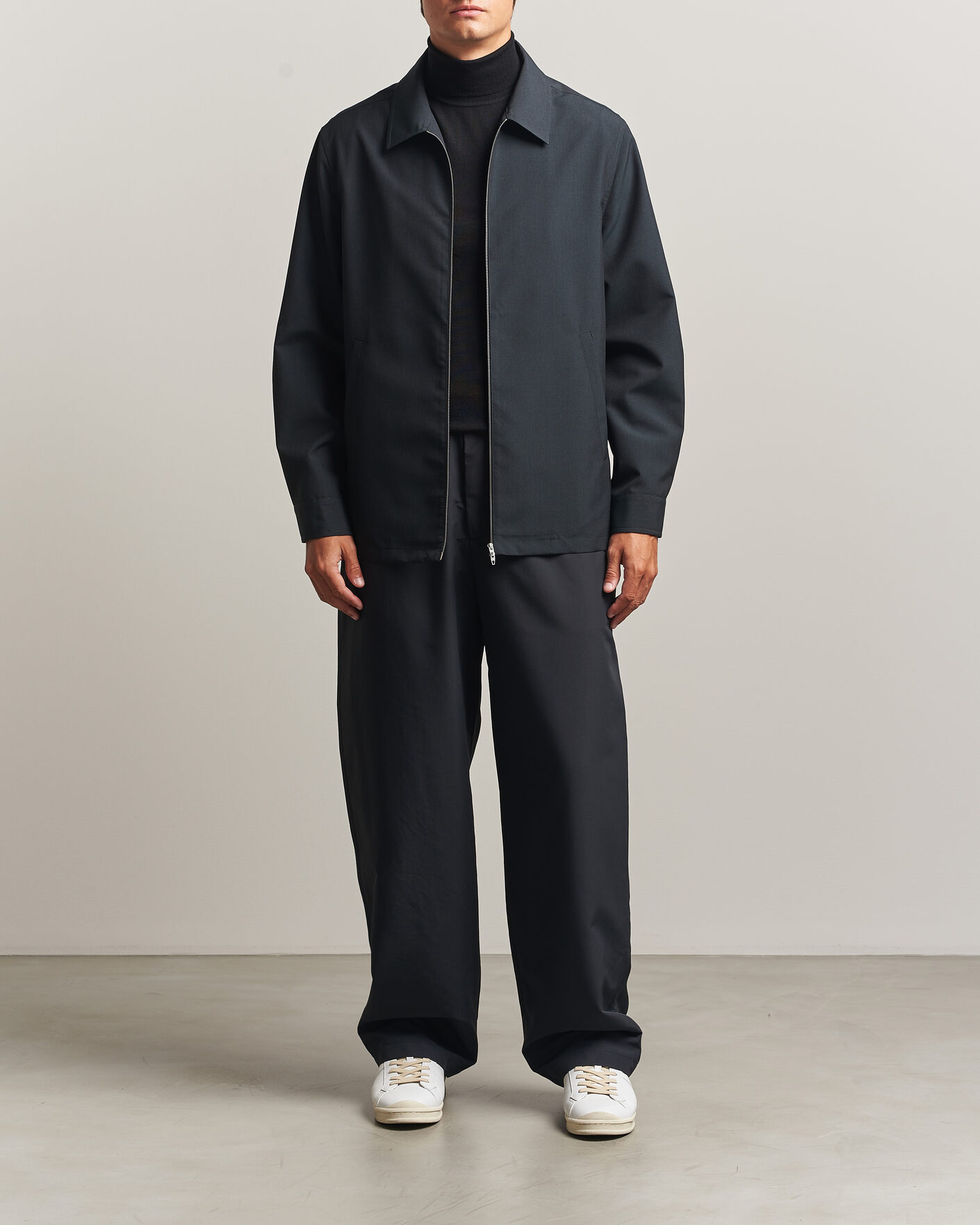 Uomini | Camicie | Jil Sander | Zip Shirt Jacket Charcoal