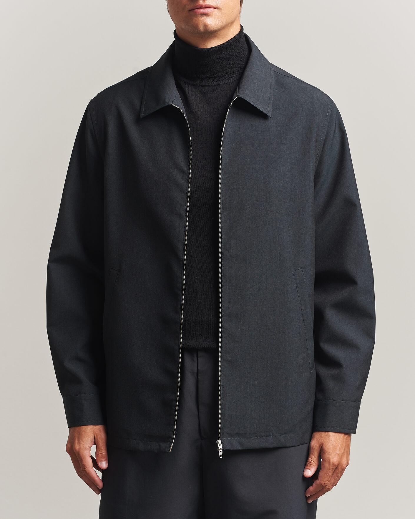 Uomini | Camicie | Jil Sander | Zip Shirt Jacket Charcoal