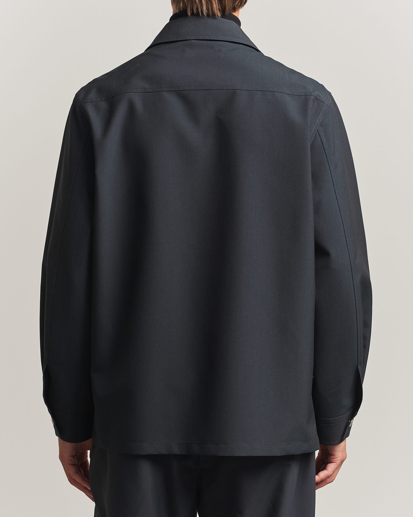 Uomini | Camicie | Jil Sander | Zip Shirt Jacket Charcoal