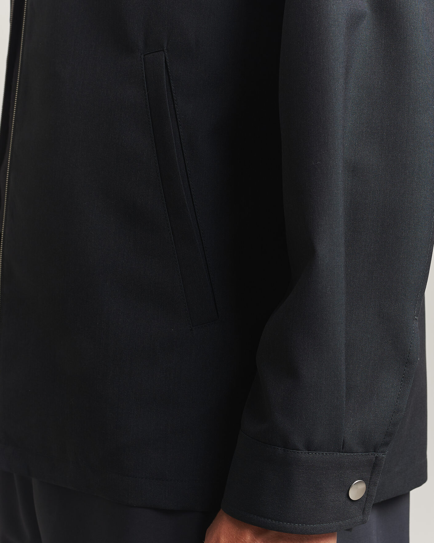 Uomini | Camicie | Jil Sander | Zip Shirt Jacket Charcoal