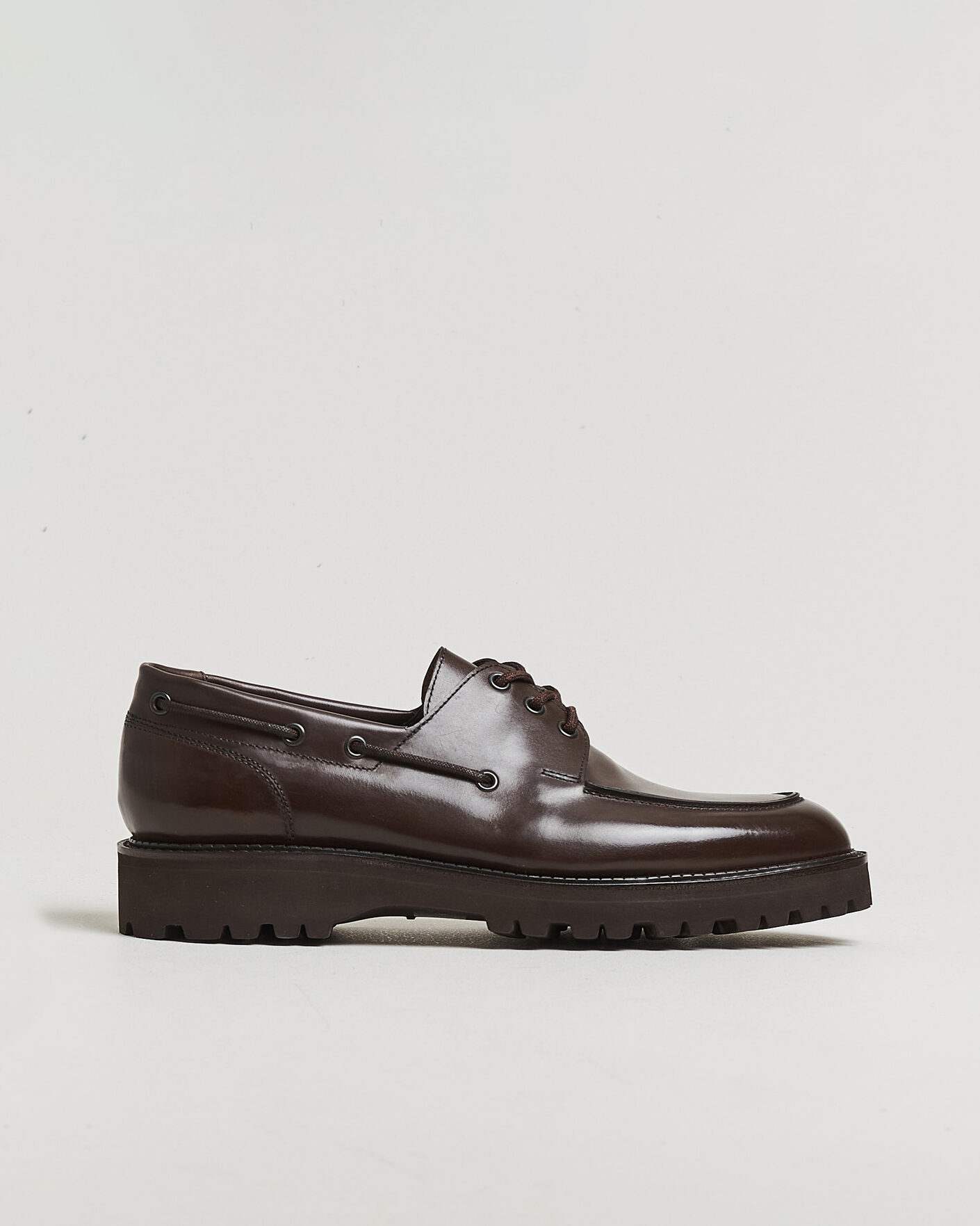 Uomini | Scarpe derby | John Lobb | Tide Moc Toe Derby Dark Brown Calf